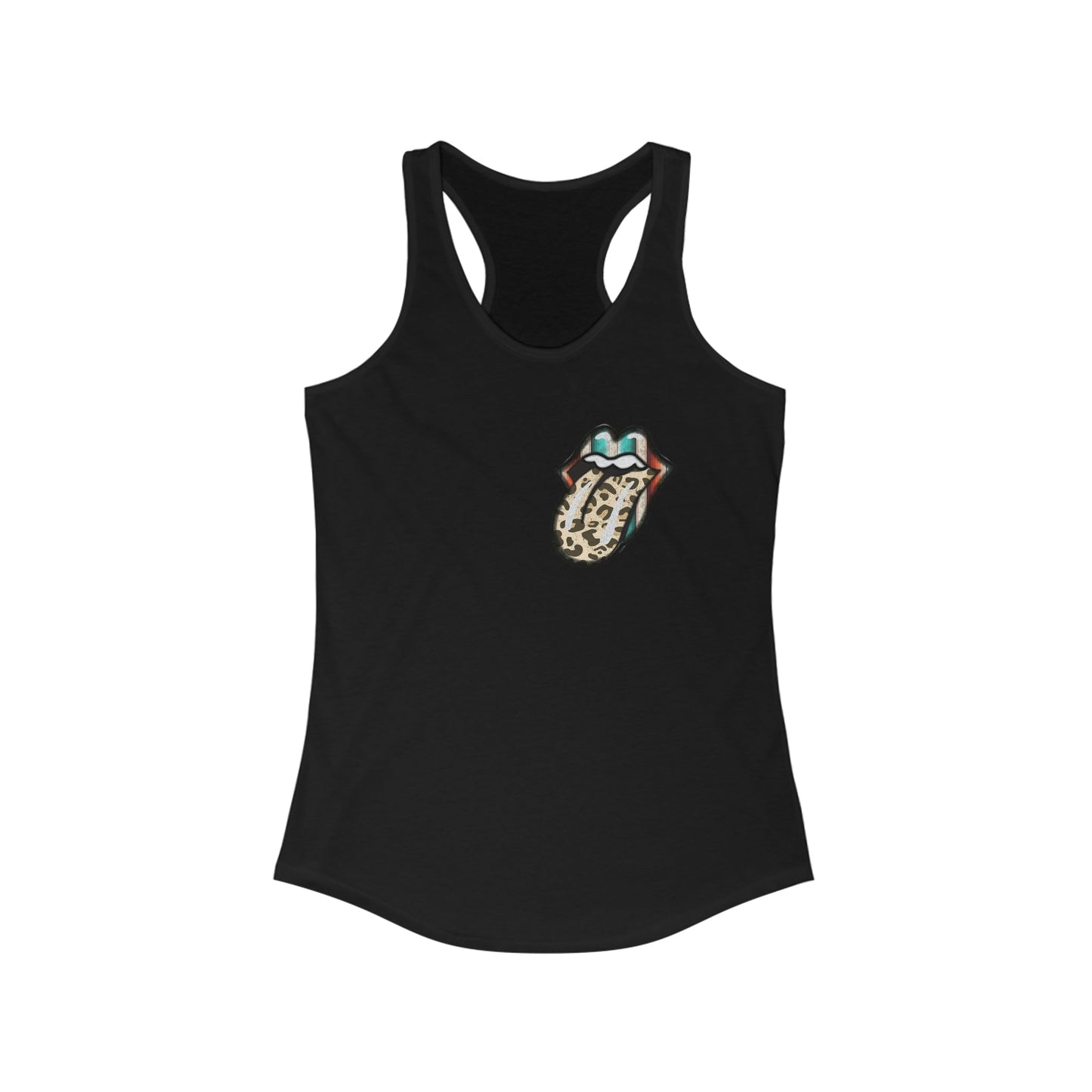 Serape and Leopard Mouth Racerback Tank