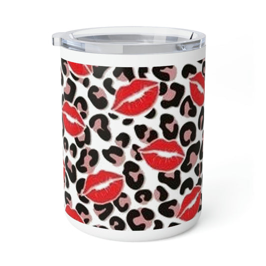 Leopard Lips- Insulated Coffee Mug, 10oz