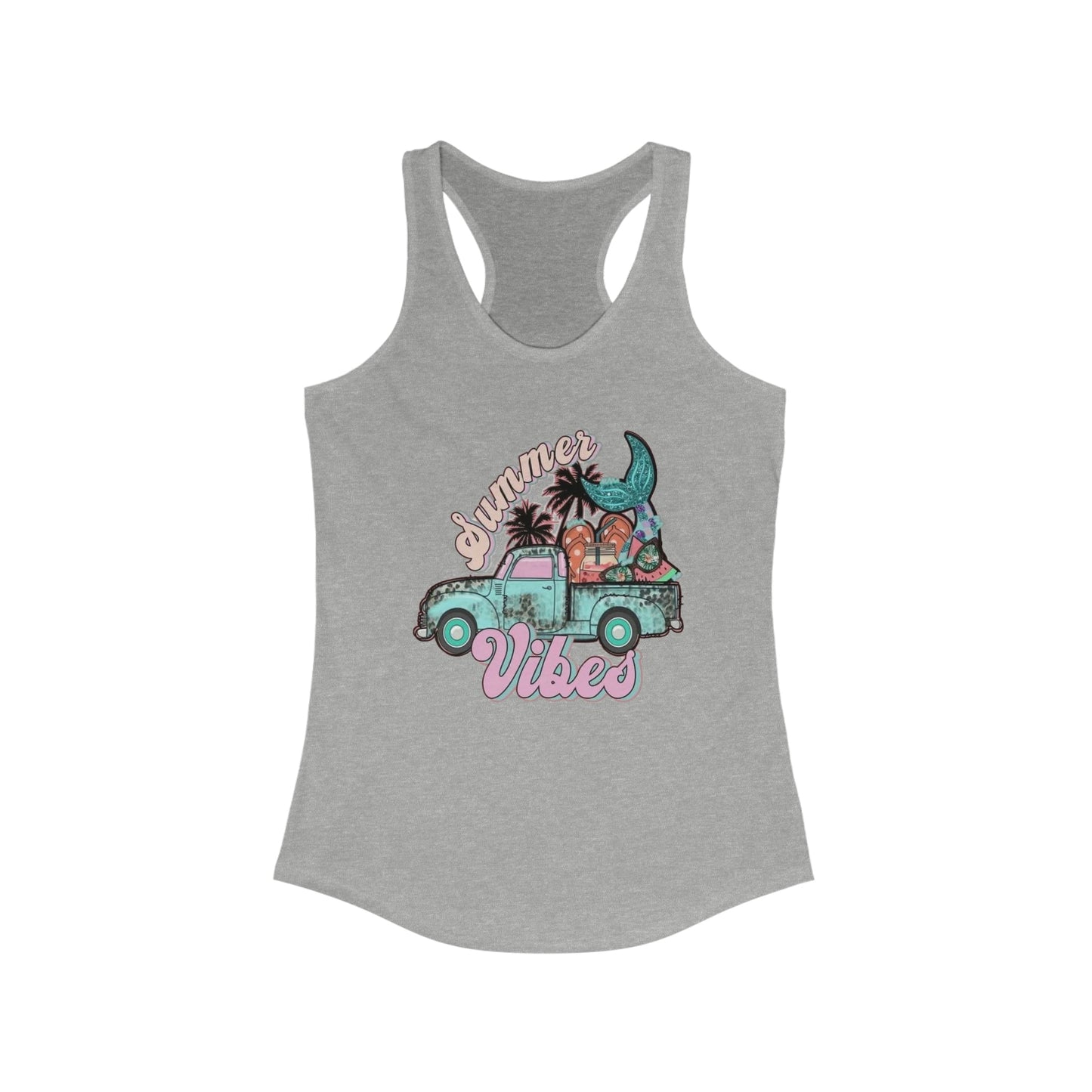 Summer Vibes Truck Racerback Tank