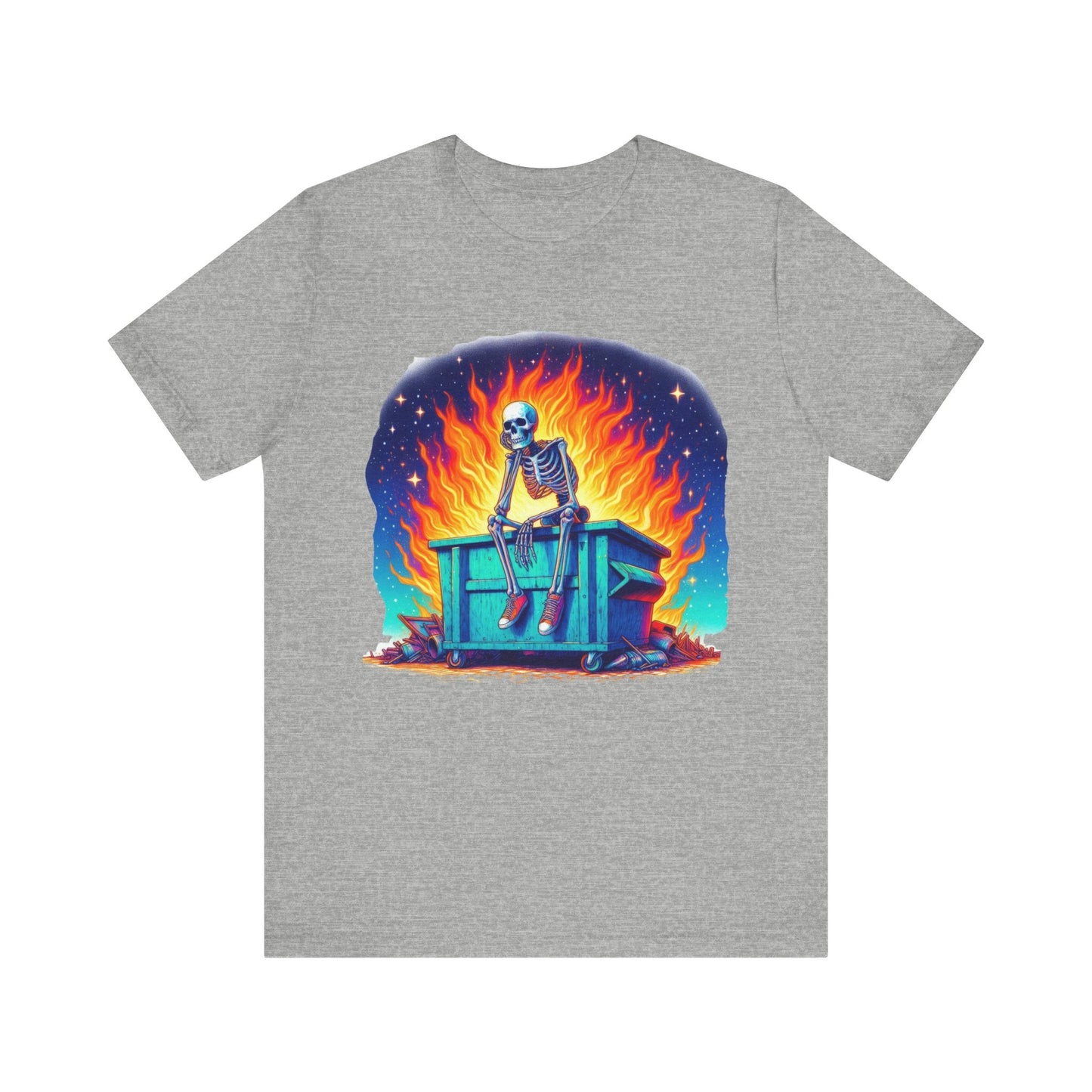 Skellie Dumpster Fire Jersey Short Sleeve Tee