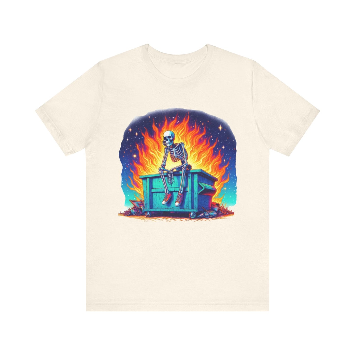 Skellie Dumpster Fire Jersey Short Sleeve Tee