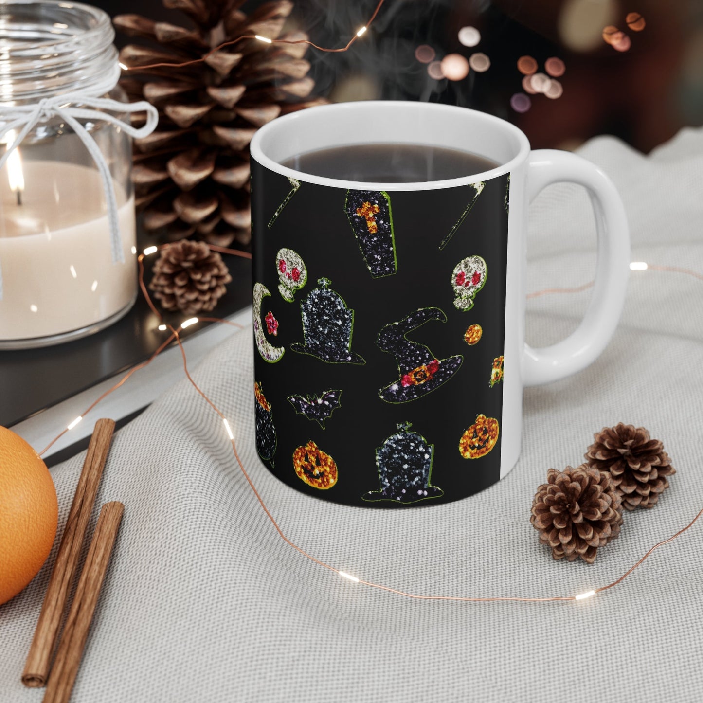 Glitter Halloween Mug 11oz