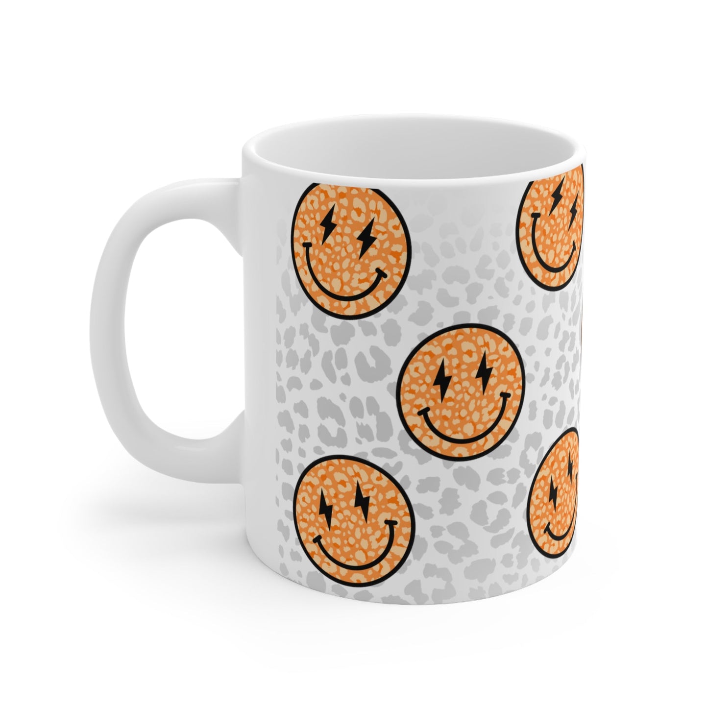 Leopard Smiles Ceramic Mug 11oz