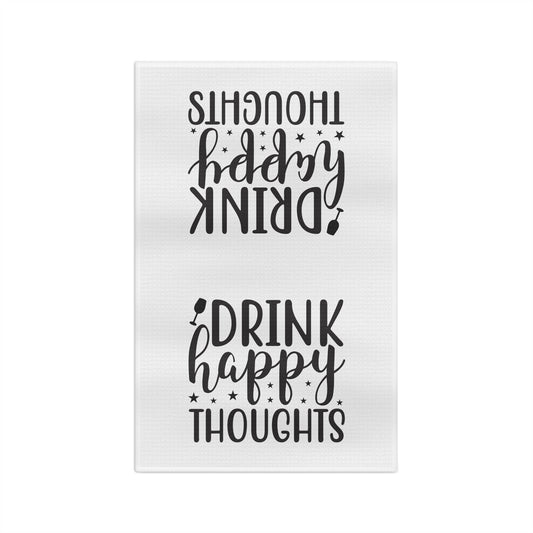 Drink Happy Thoughts Soft Tea Towel