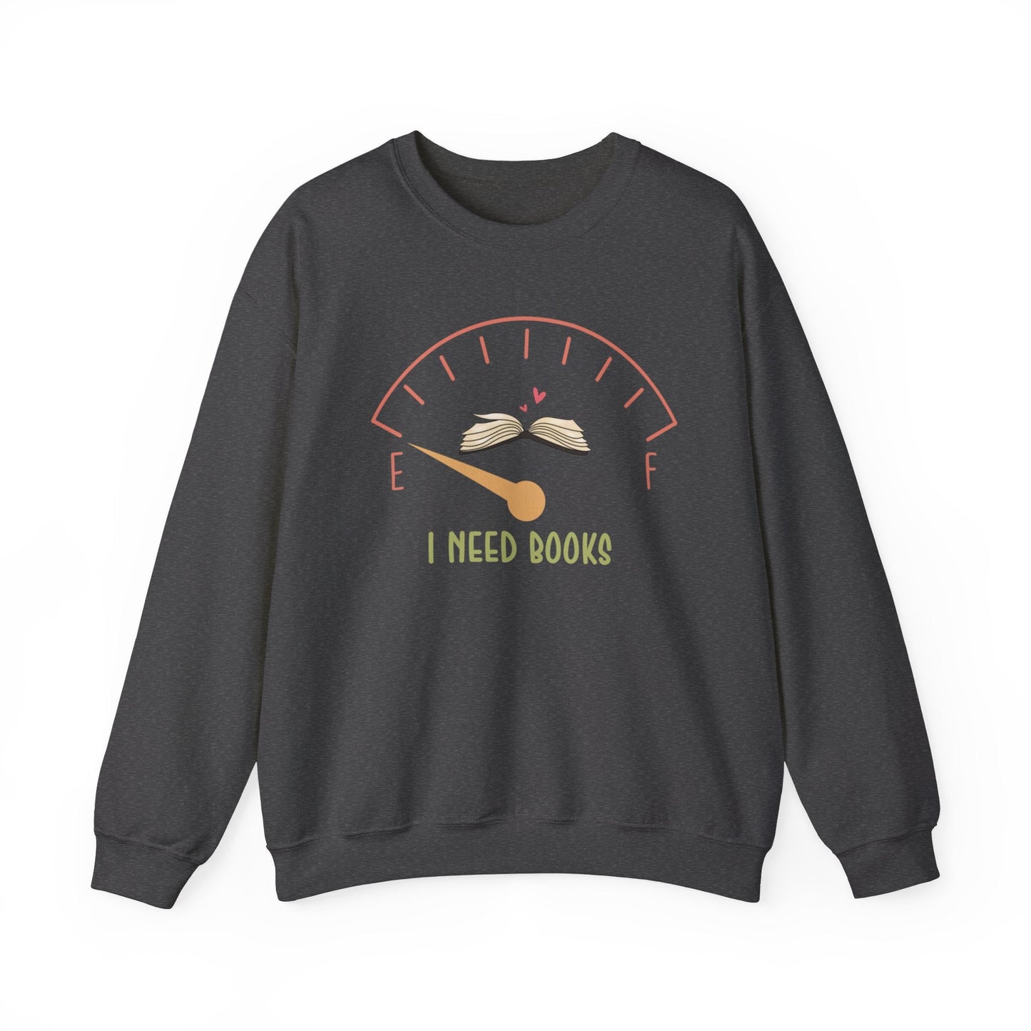 I Need Books Heavy Blend™ Crewneck Sweatshirt