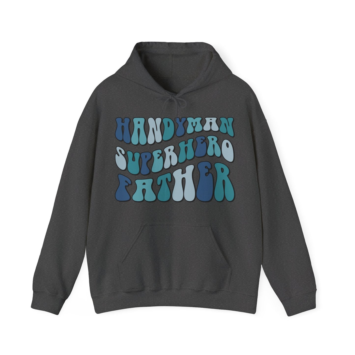 Handyman Superhero Father Heavy Blend™ Hooded Sweatshirt