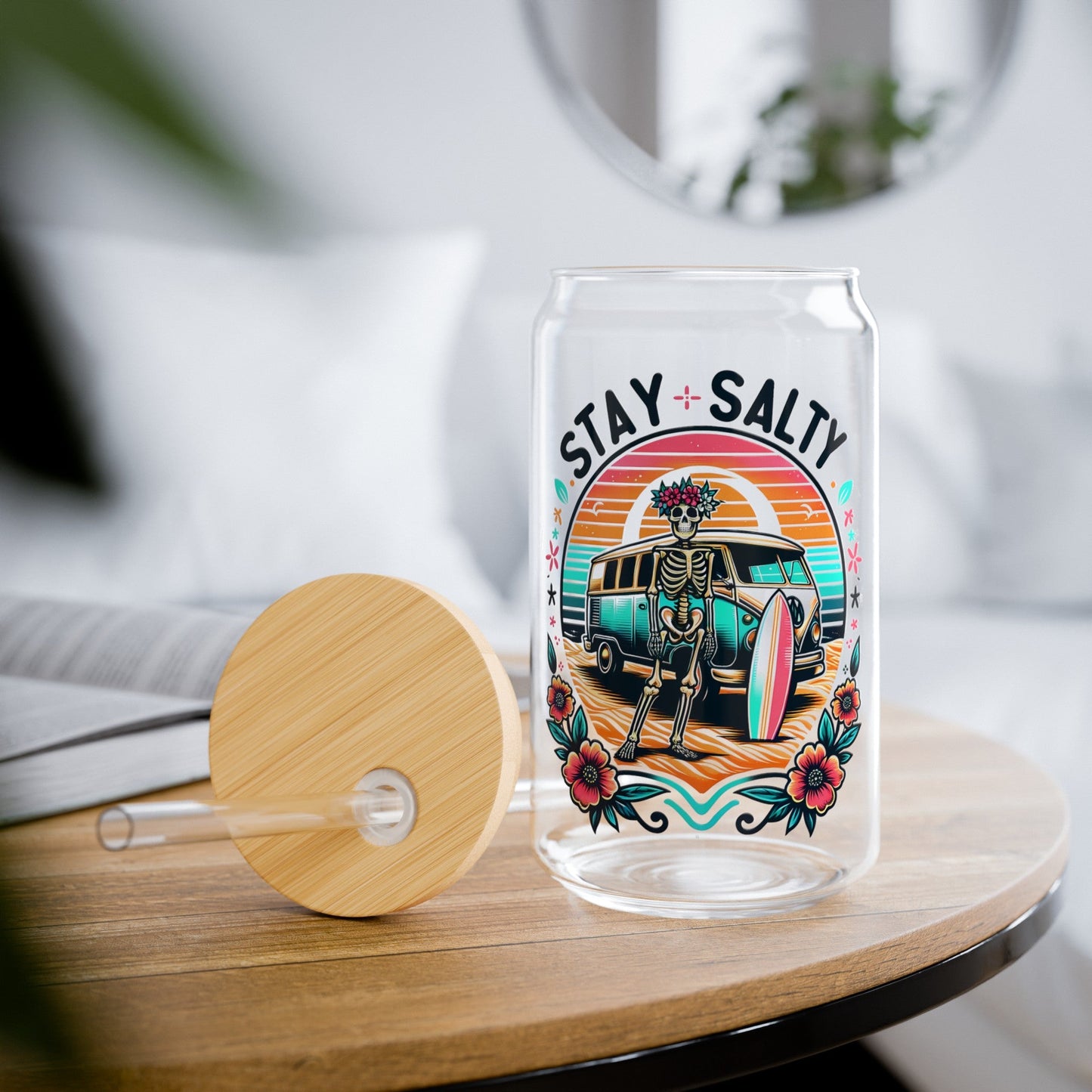 Stay Salty Sipper Glass, 16oz