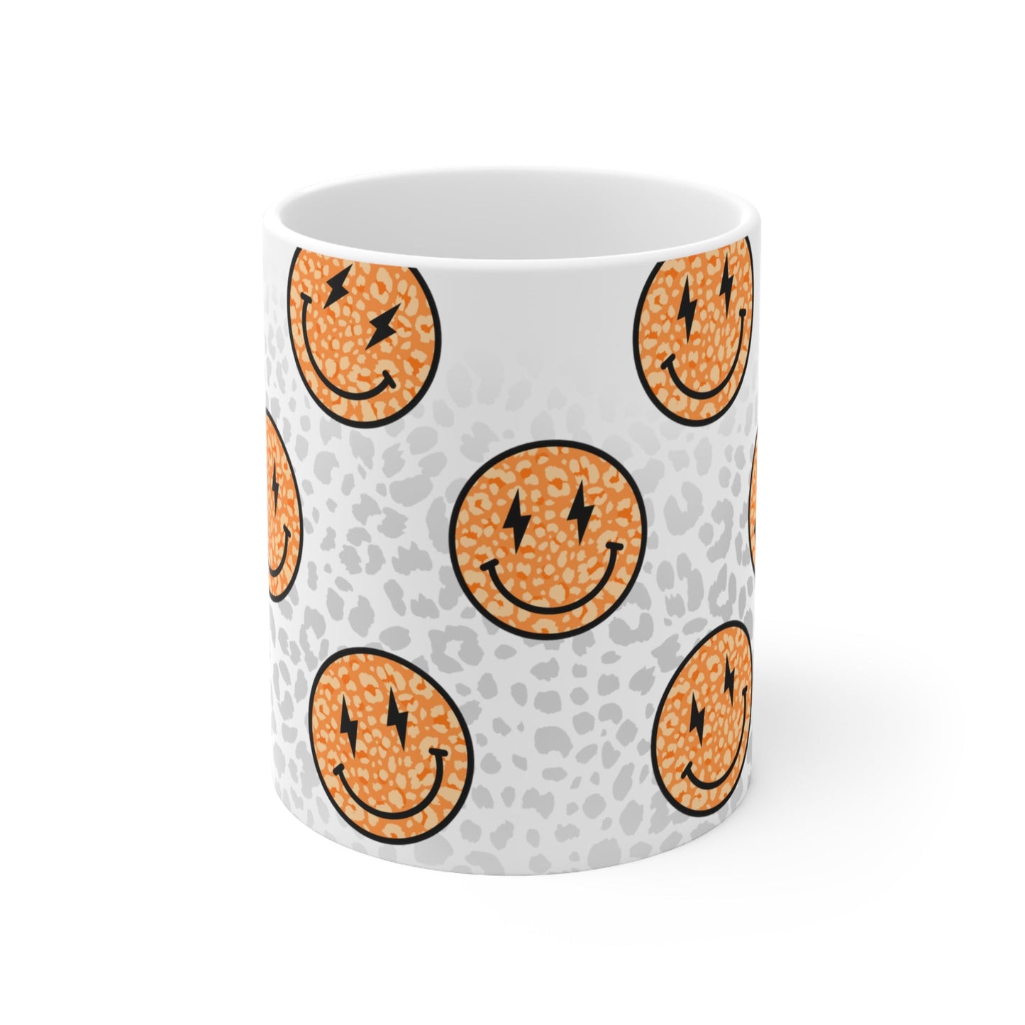 Leopard Smiles Ceramic Mug 11oz