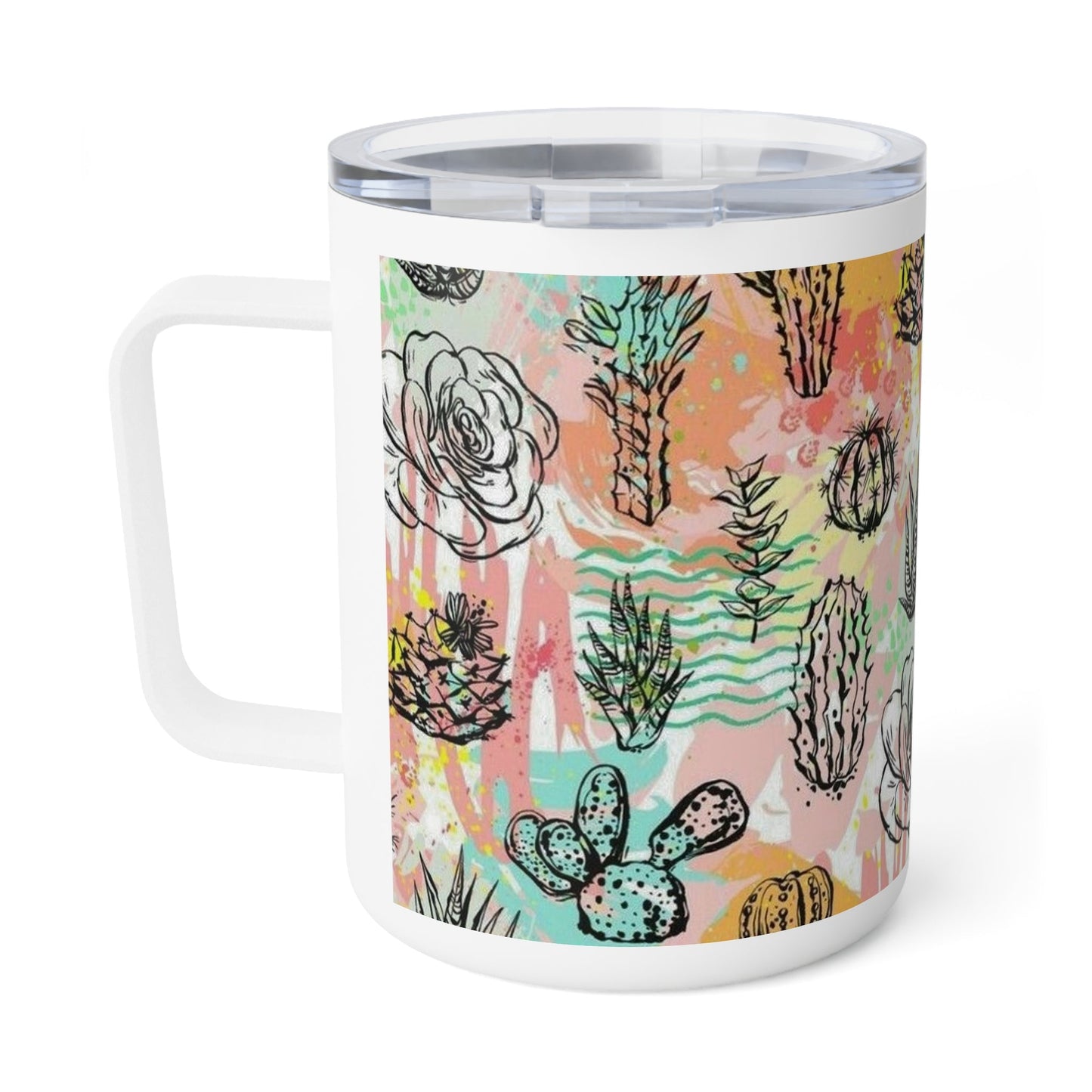 Cacti Insulated Coffee Mug, 10oz