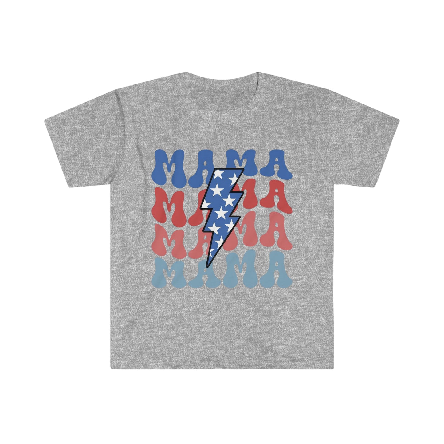 Stacked American Mama Softstyle T-Shirt