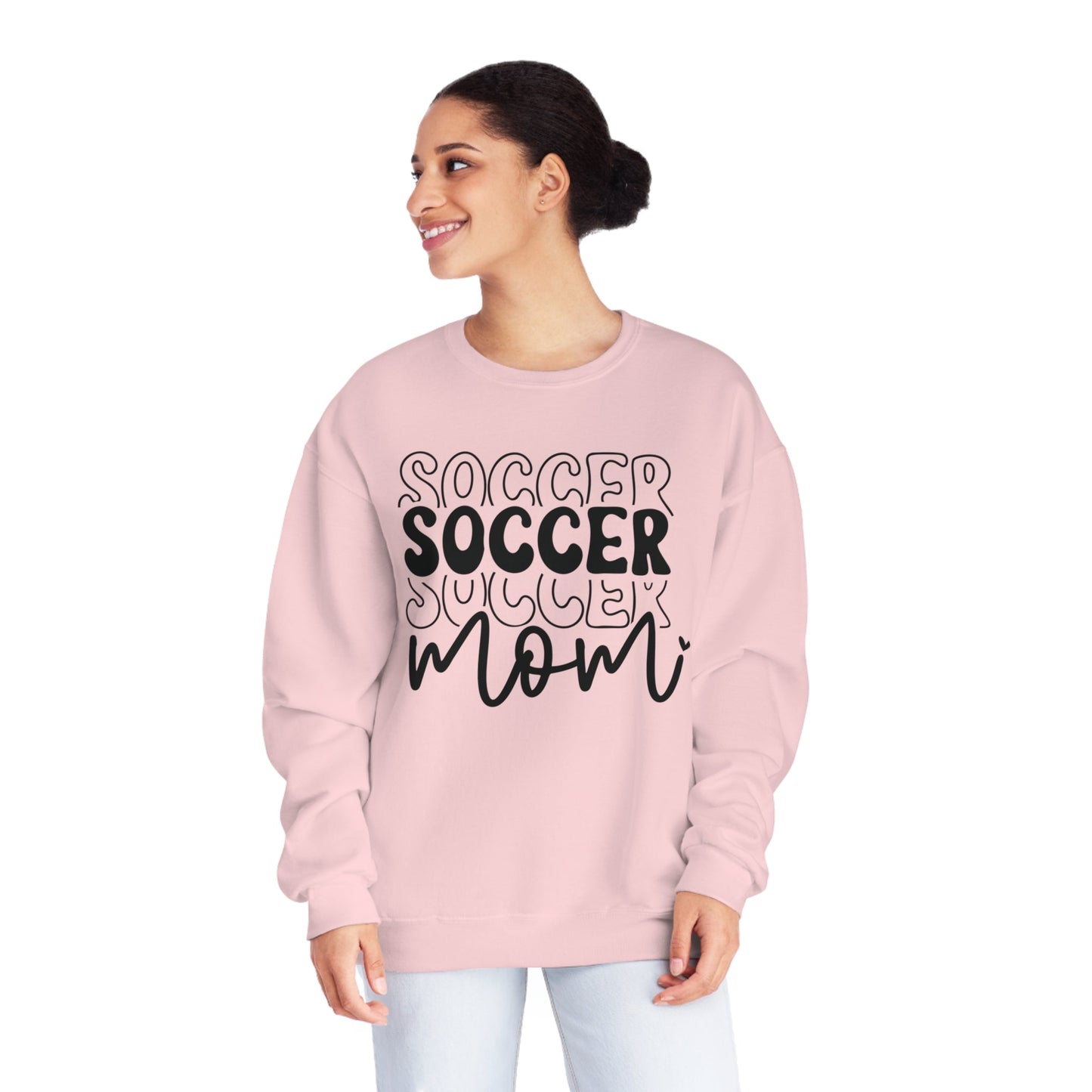 Stacked Soccer Mom NuBlend® Crewneck Sweatshirt