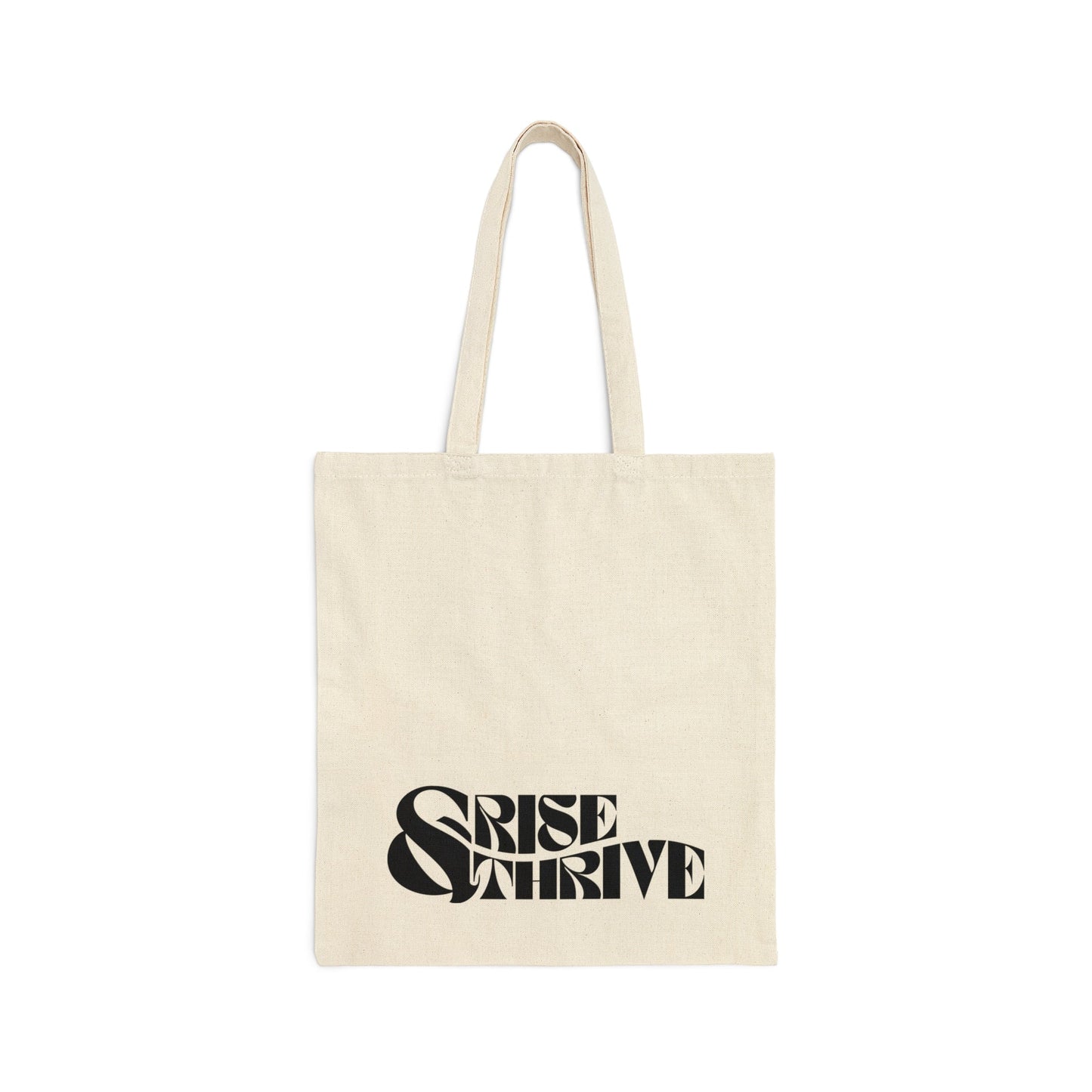 Rise & Thrive Cotton Canvas Tote Bag