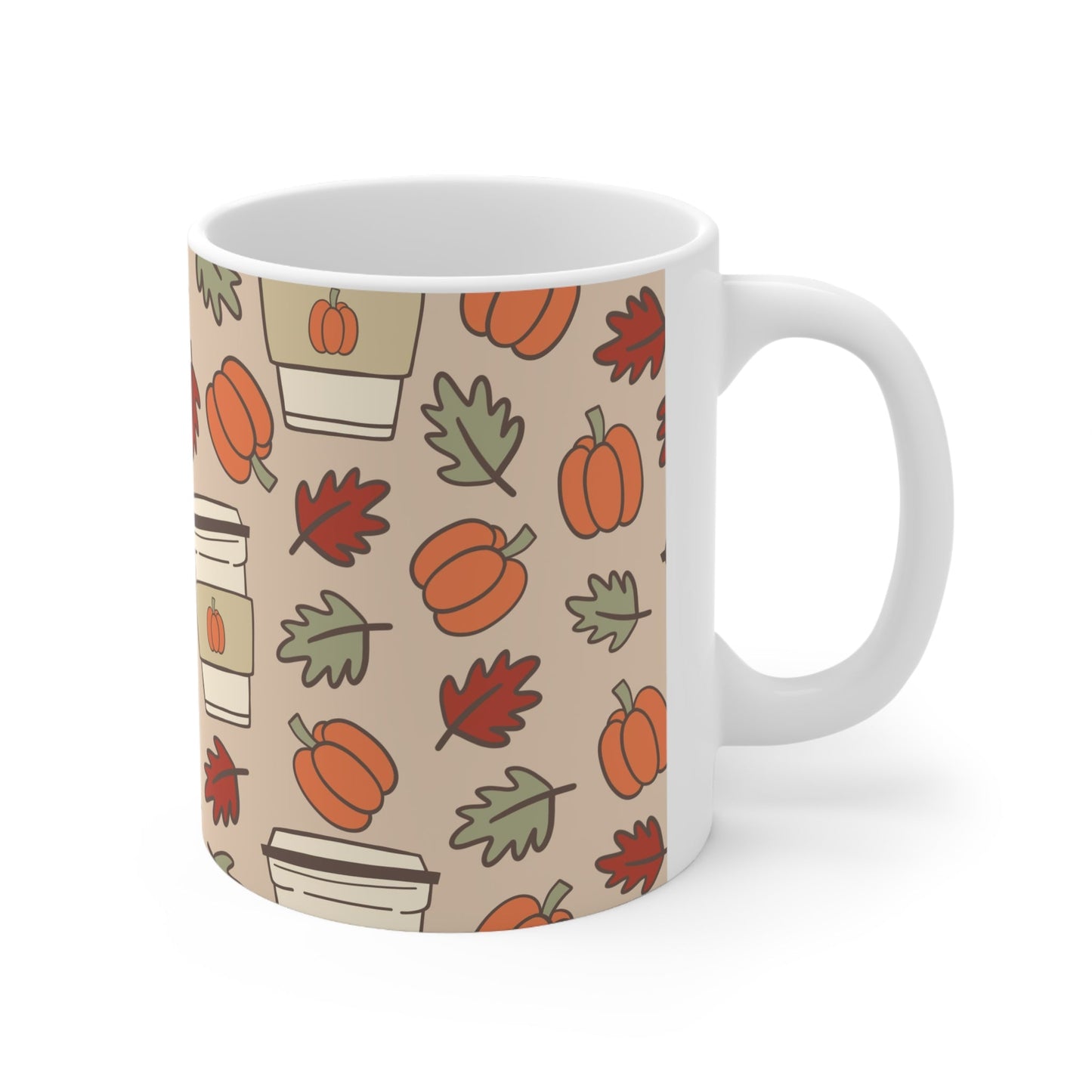 Coffee Pumpkin Ceramic Mug 11oz