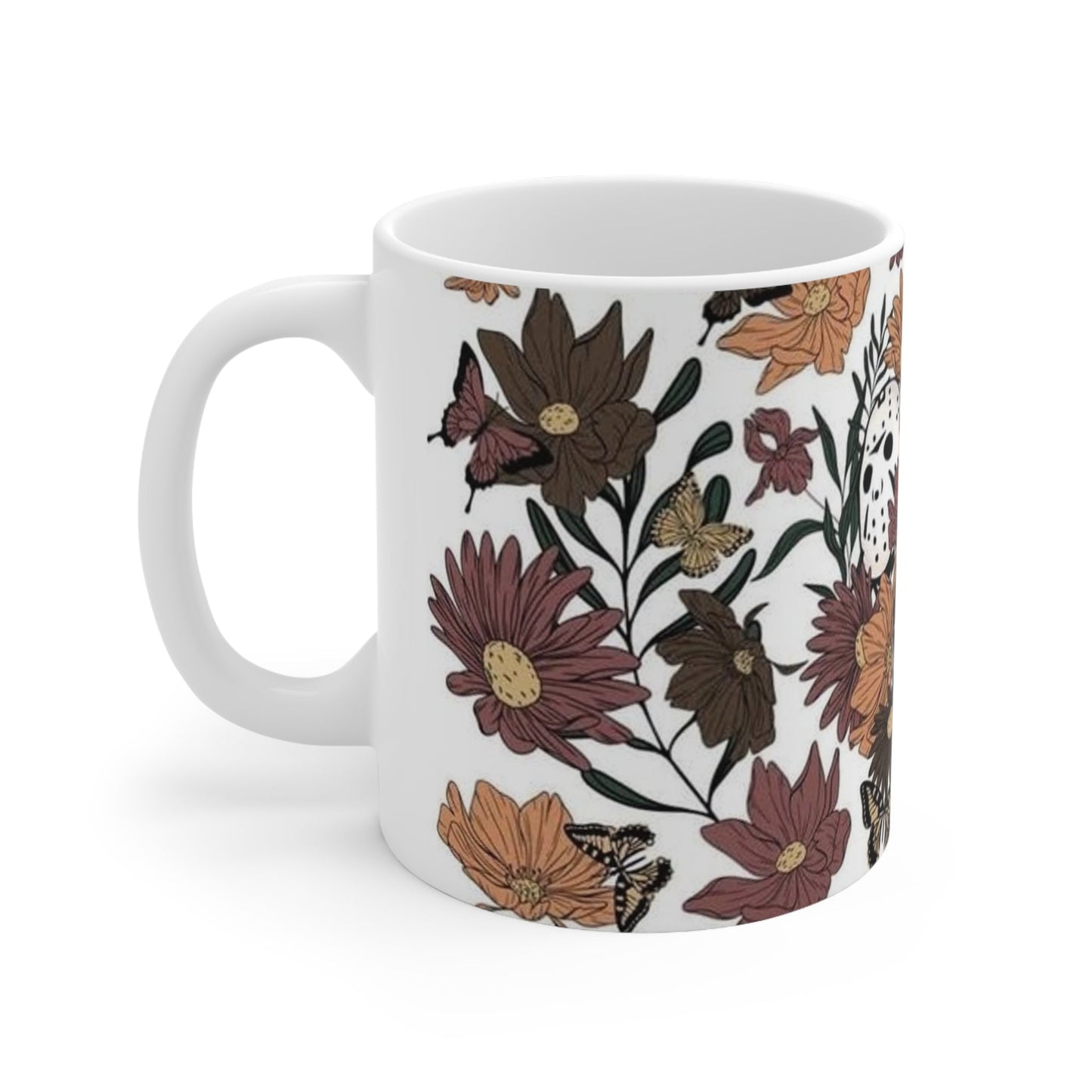 Floral Horror Boys Ceramic Mug 11oz