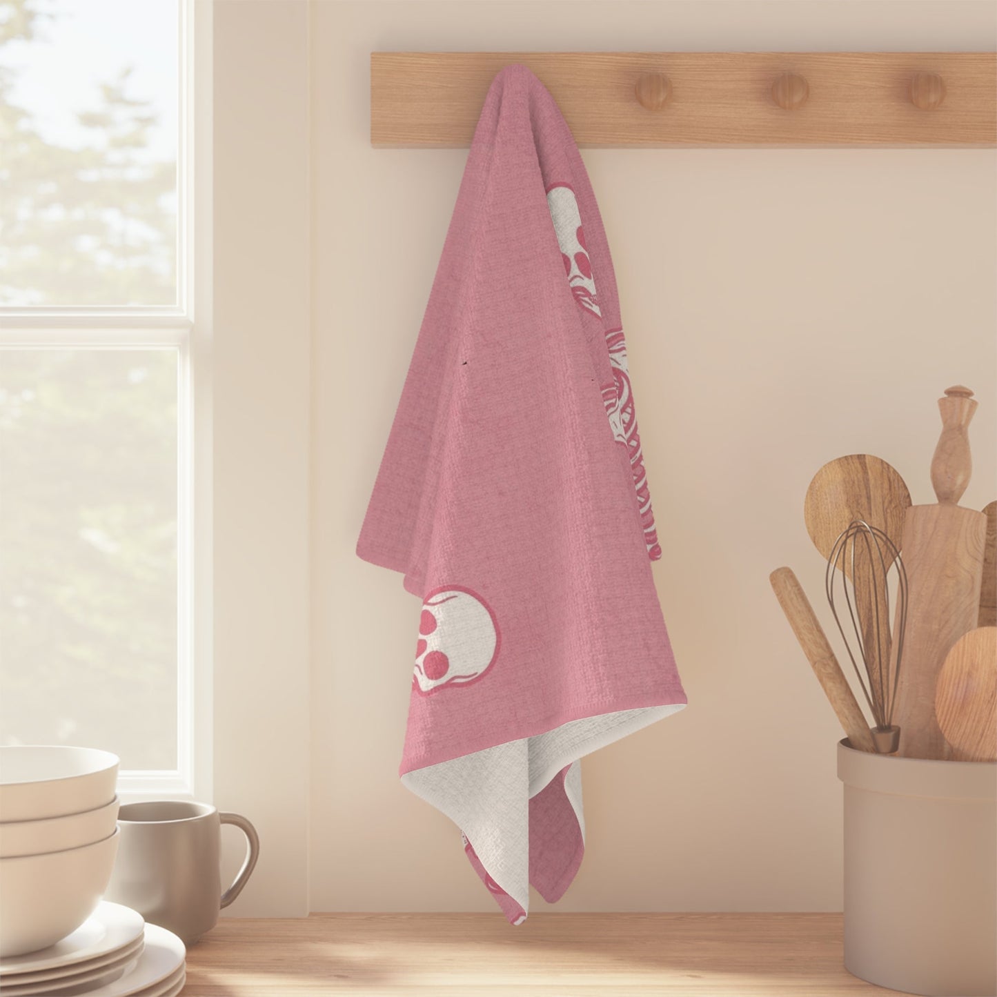 Pink Skellie - Soft Tea Towel