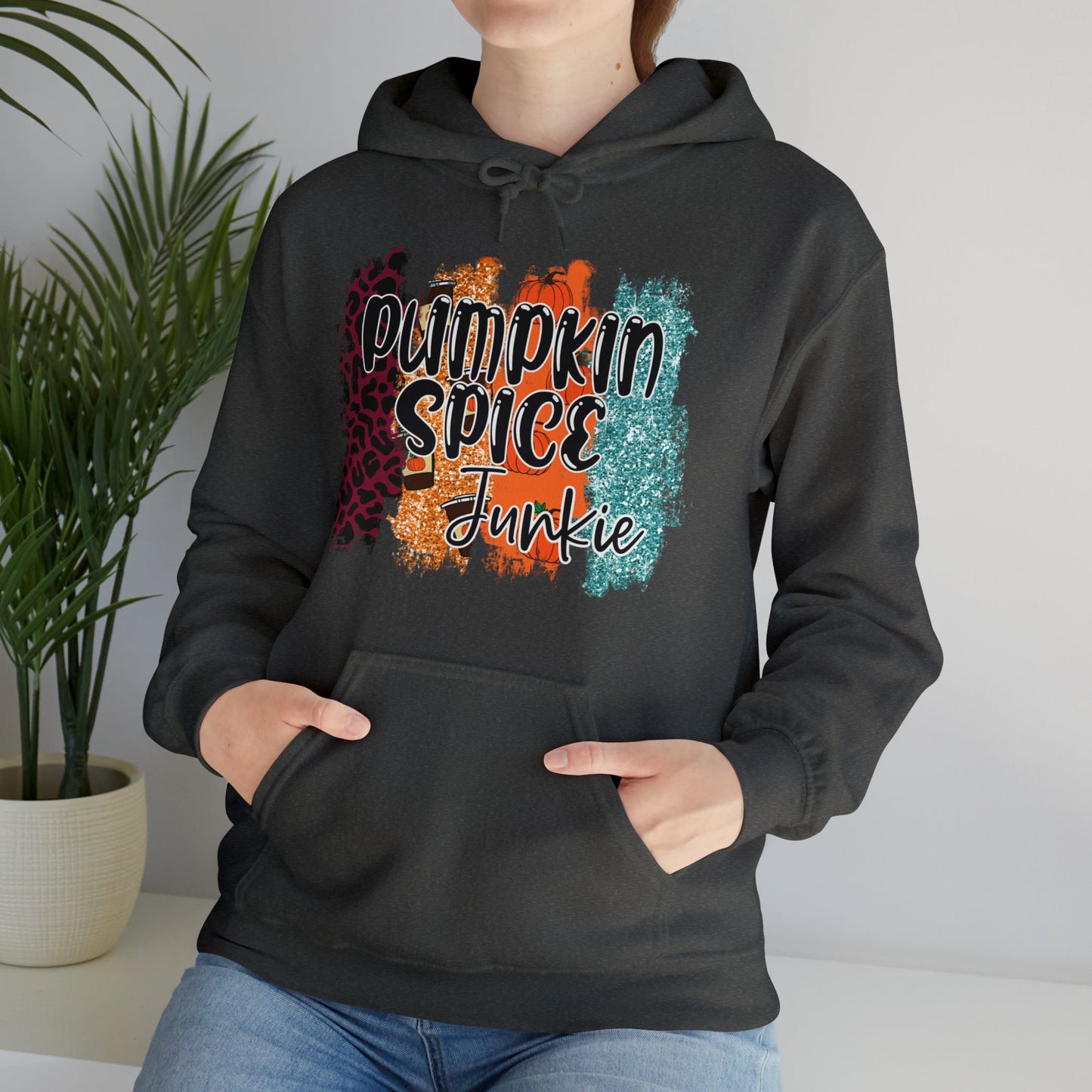 Pumpkin Spice Junkie Heavy Blend™ Hooded Sweatshirt