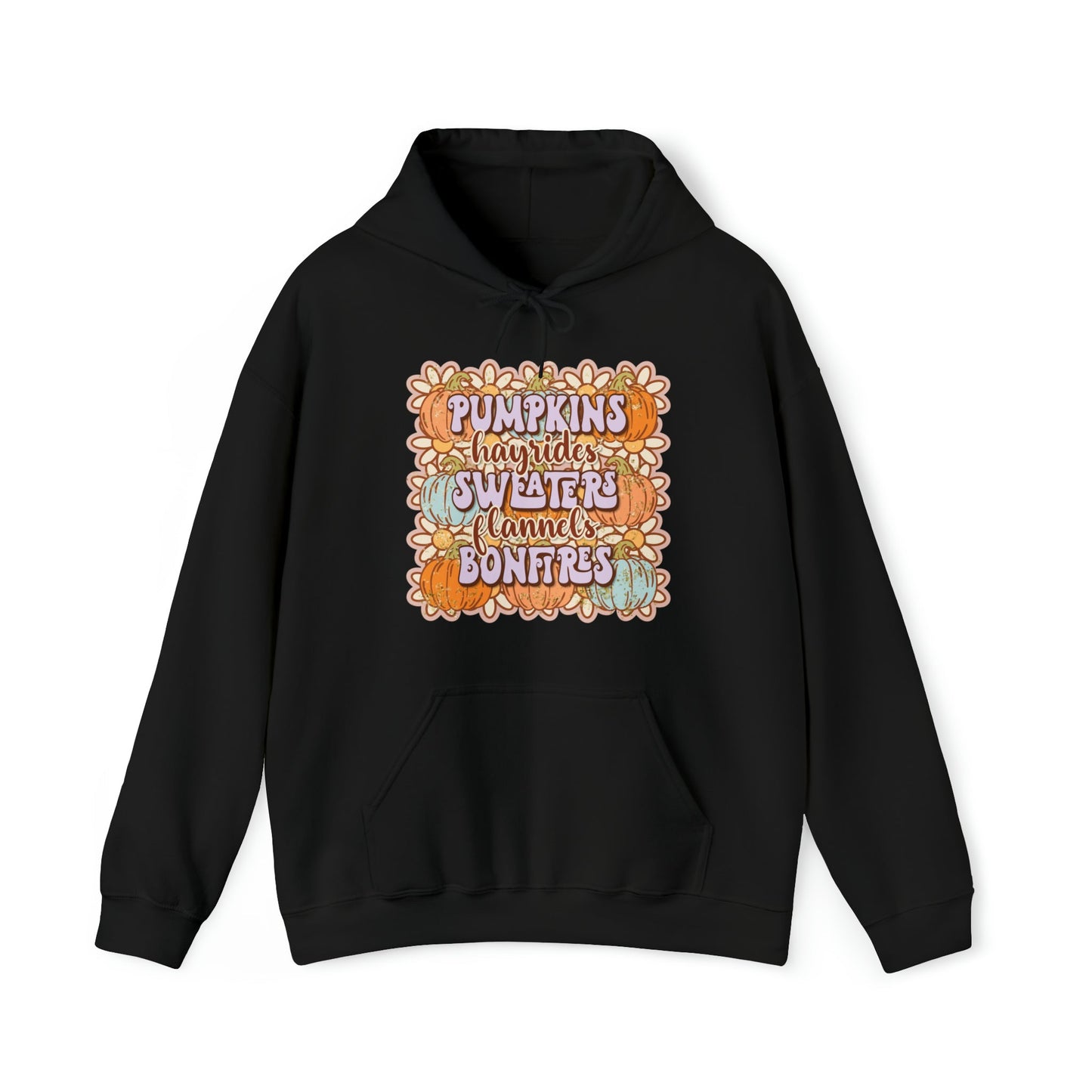 Daisy Pumpkin Hay Heavy Blend™ Hooded Sweatshirt