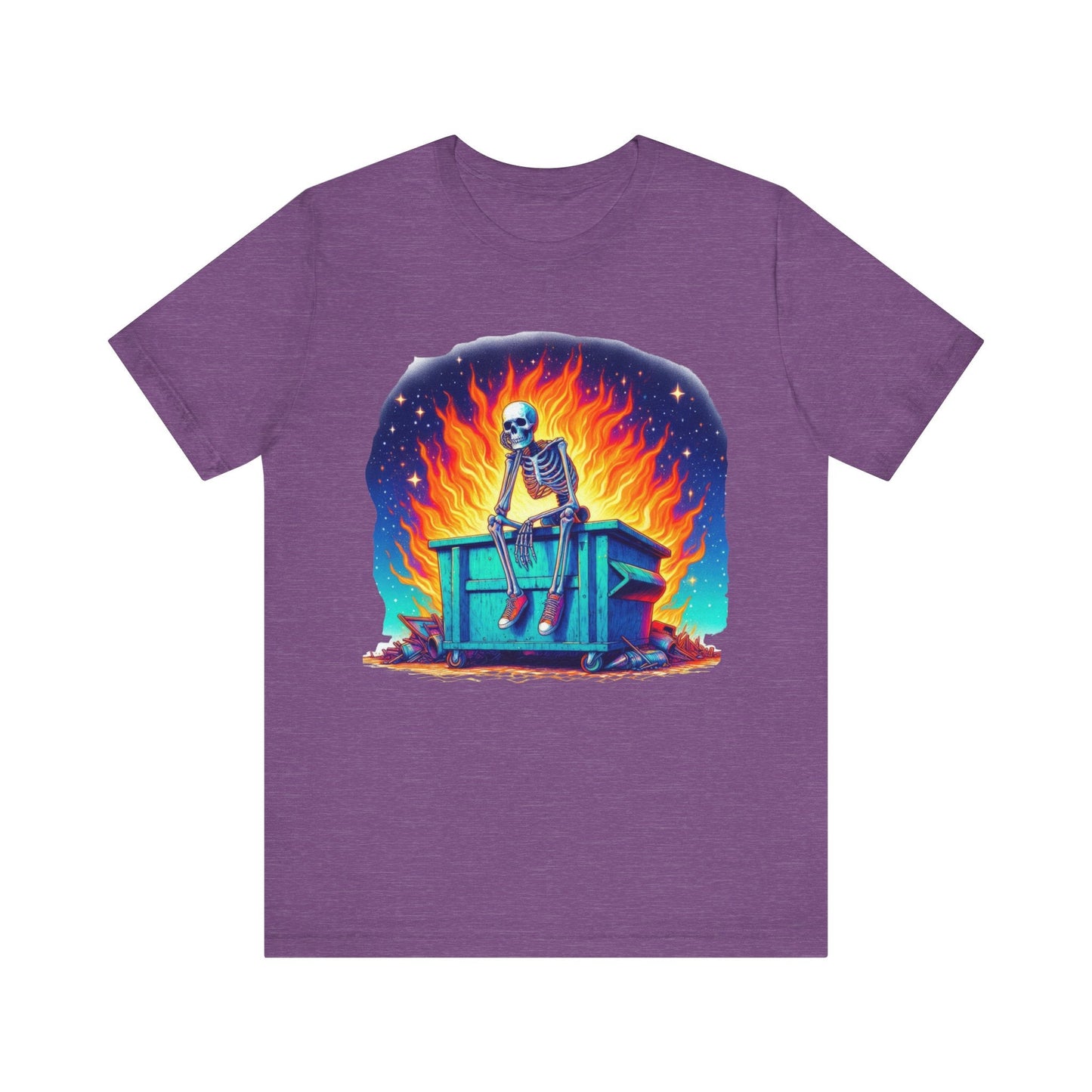 Skellie Dumpster Fire Jersey Short Sleeve Tee