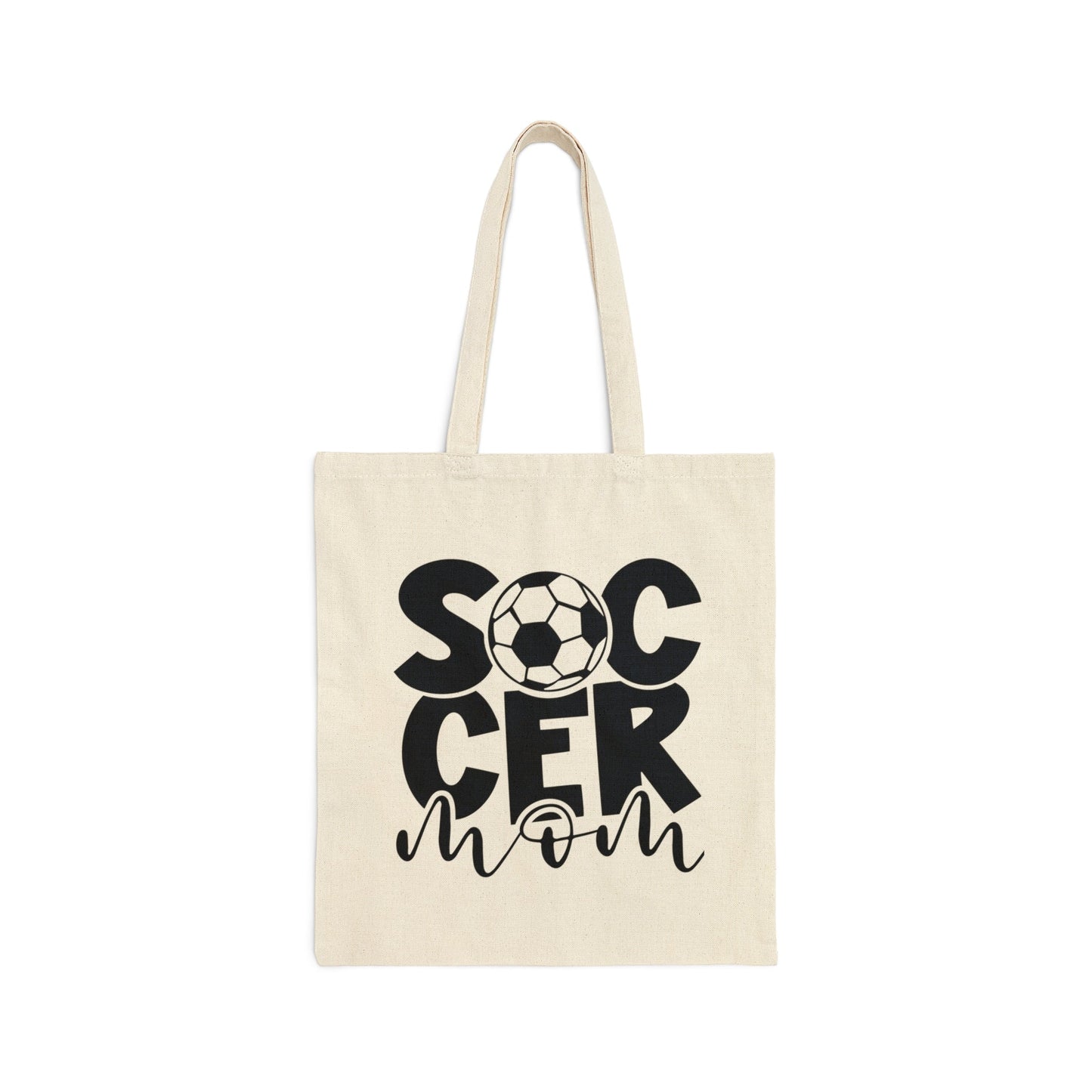 Soccer Mom Cotton Canvas Tote Bag