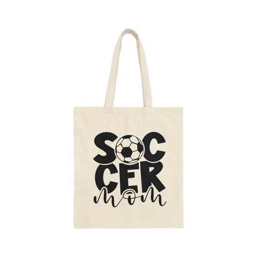 Soccer Mom Cotton Canvas Tote Bag