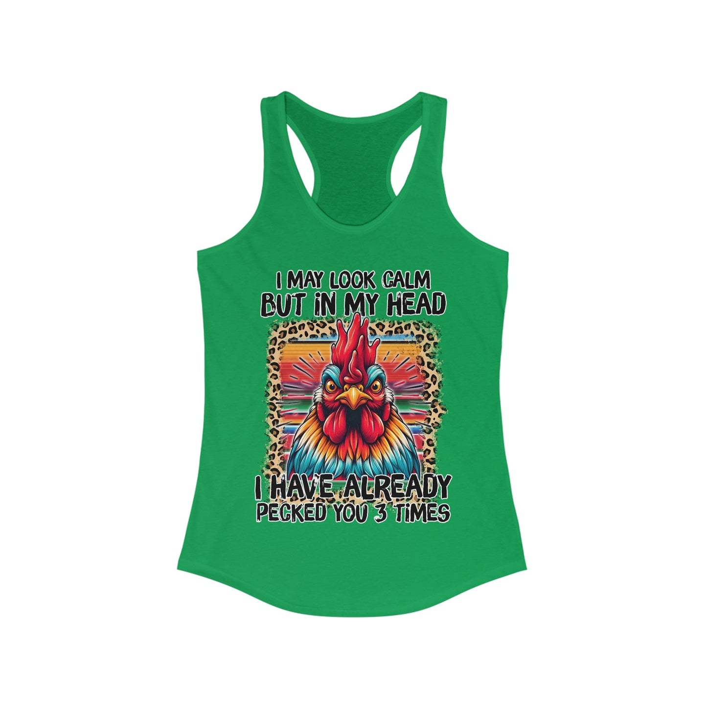 May Look Calm But Women's Ideal Racerback Tank