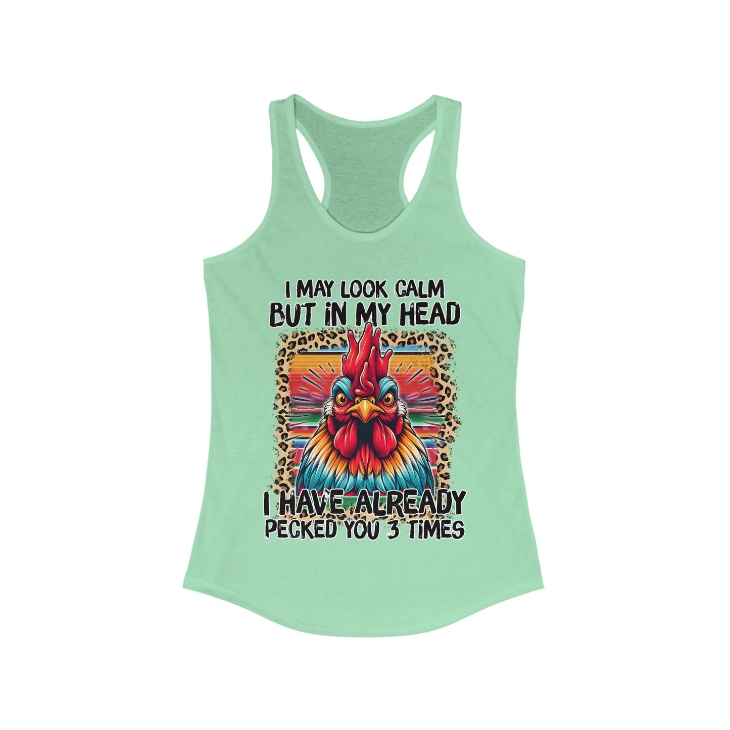 May Look Calm But Women's Ideal Racerback Tank