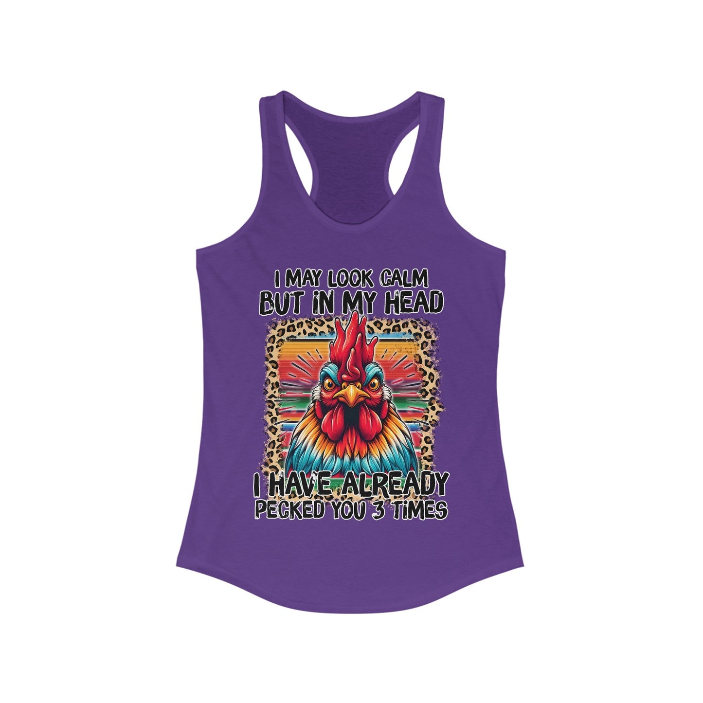 May Look Calm But Women's Ideal Racerback Tank