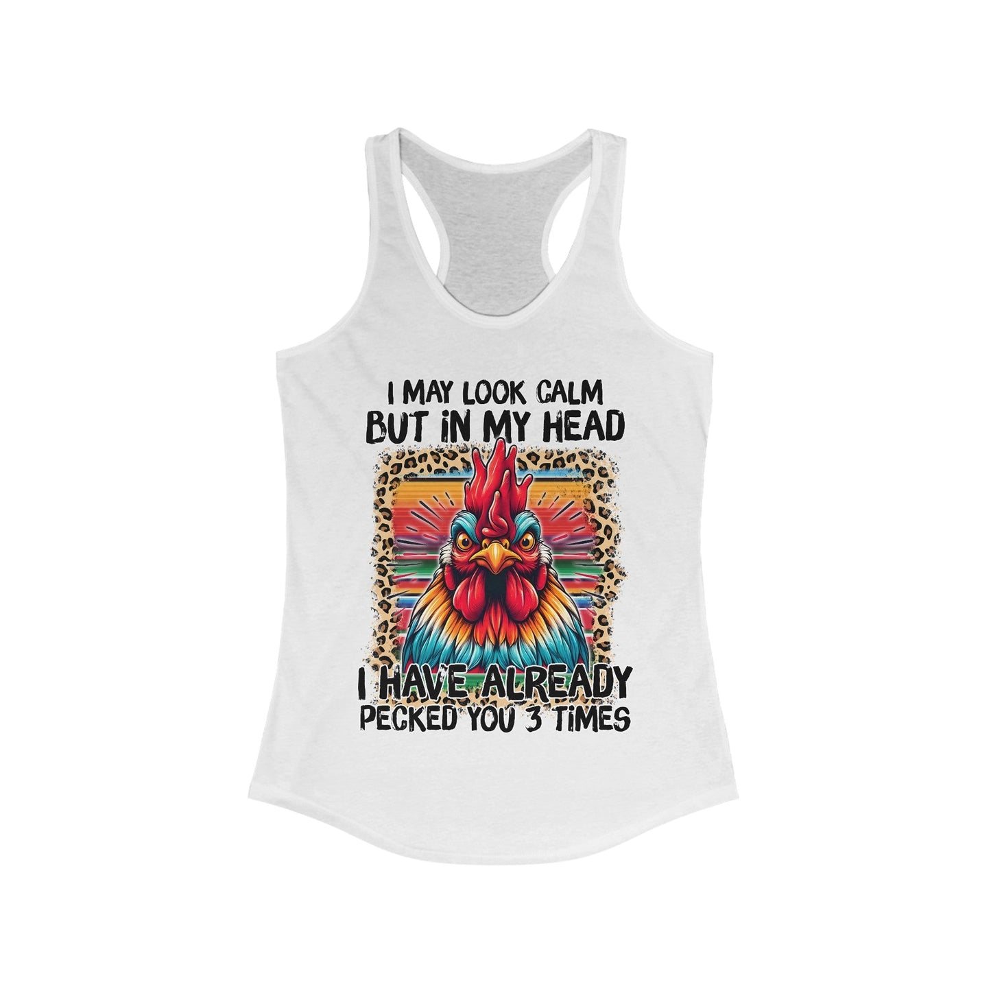 May Look Calm But Women's Ideal Racerback Tank