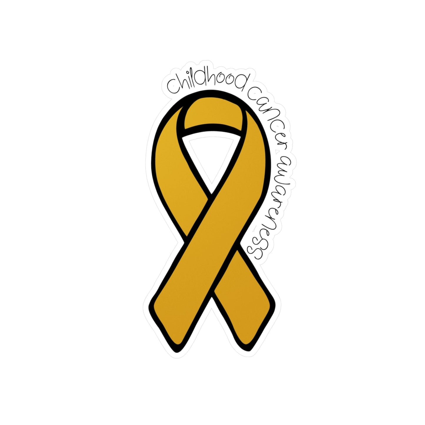 Childhood Cancer Awareness Ribbon Sticker