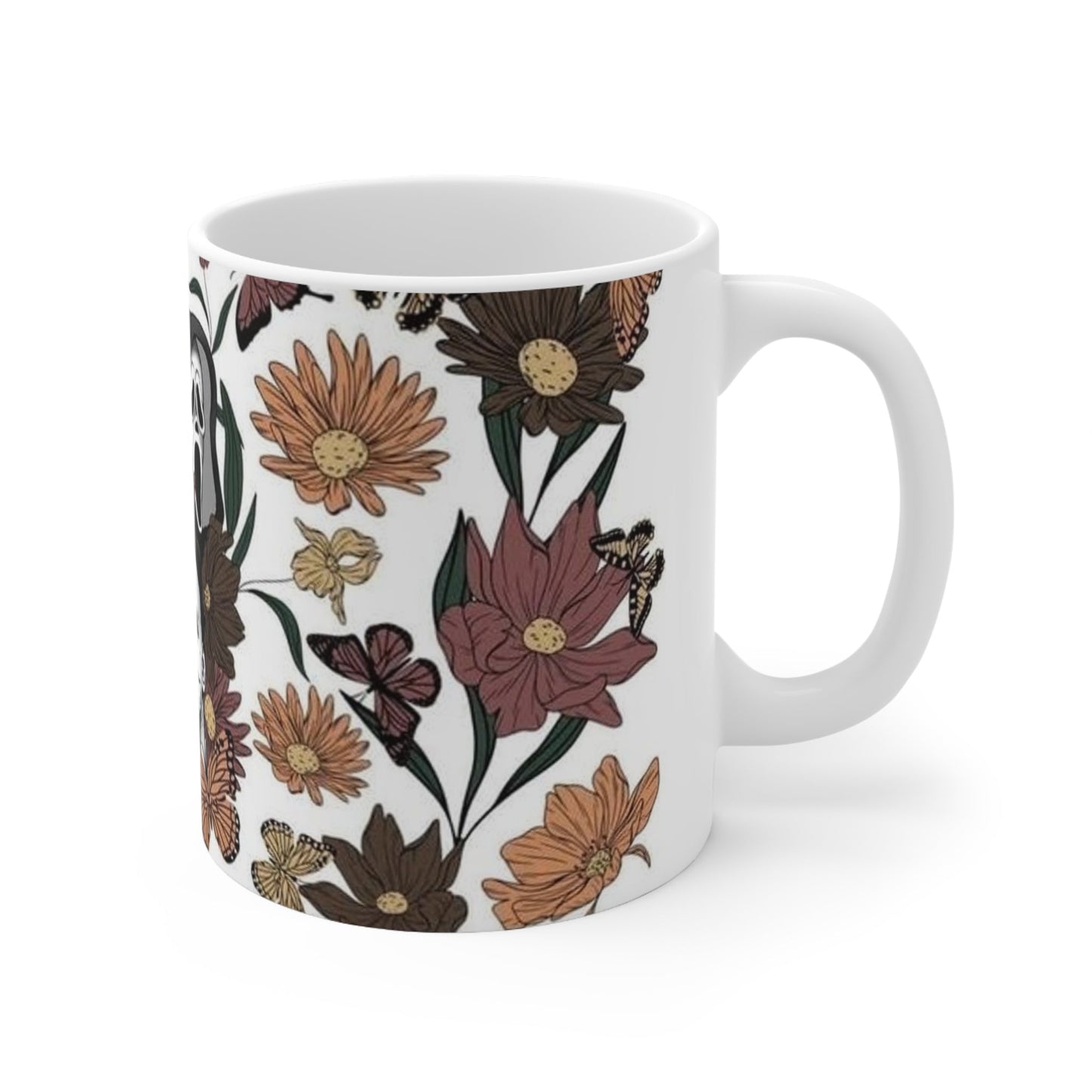 Floral Horror Boys Ceramic Mug 11oz