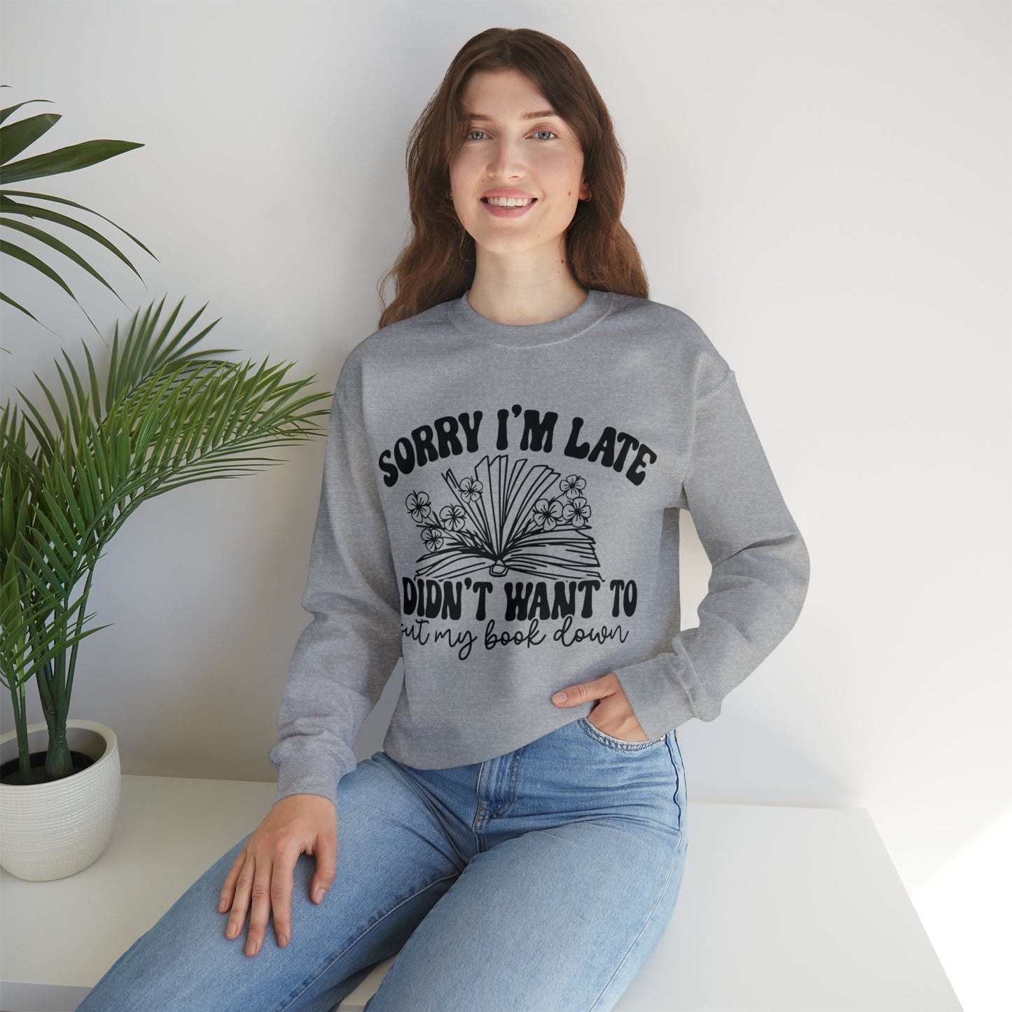 Didn’t Want To Put My Book Down Heavy Blend™ Crewneck Sweatshirt