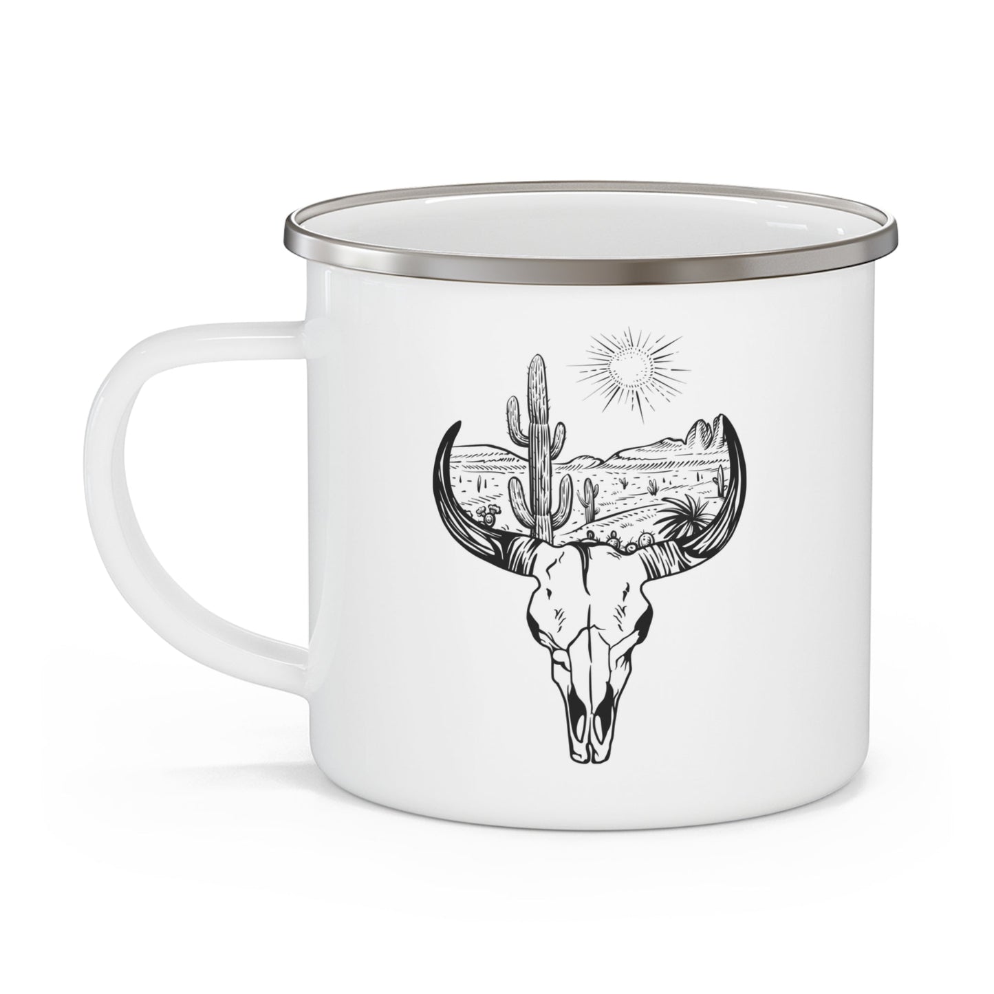 Dessert Skull Enamel Camping Mug