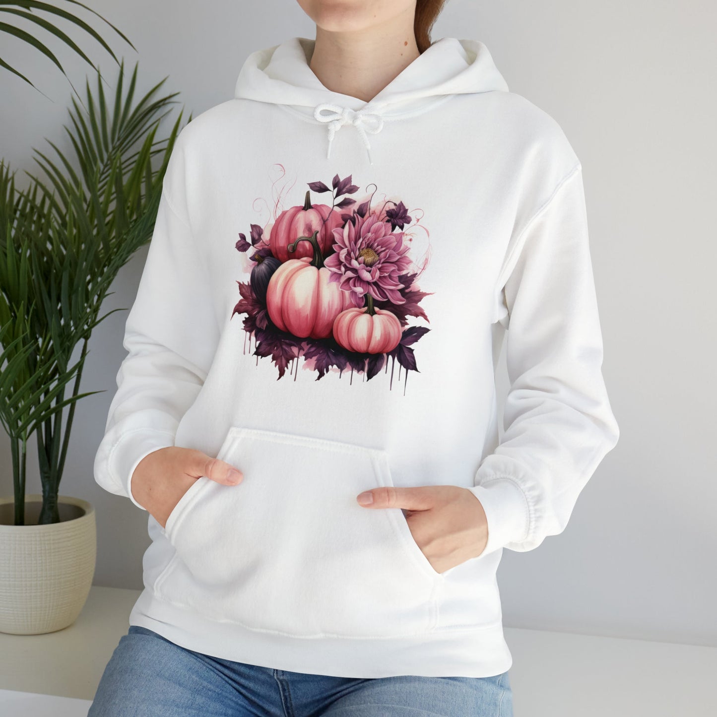 Pink Pumpkin Bouquet Heavy Blend™ Hooded Sweatshirt