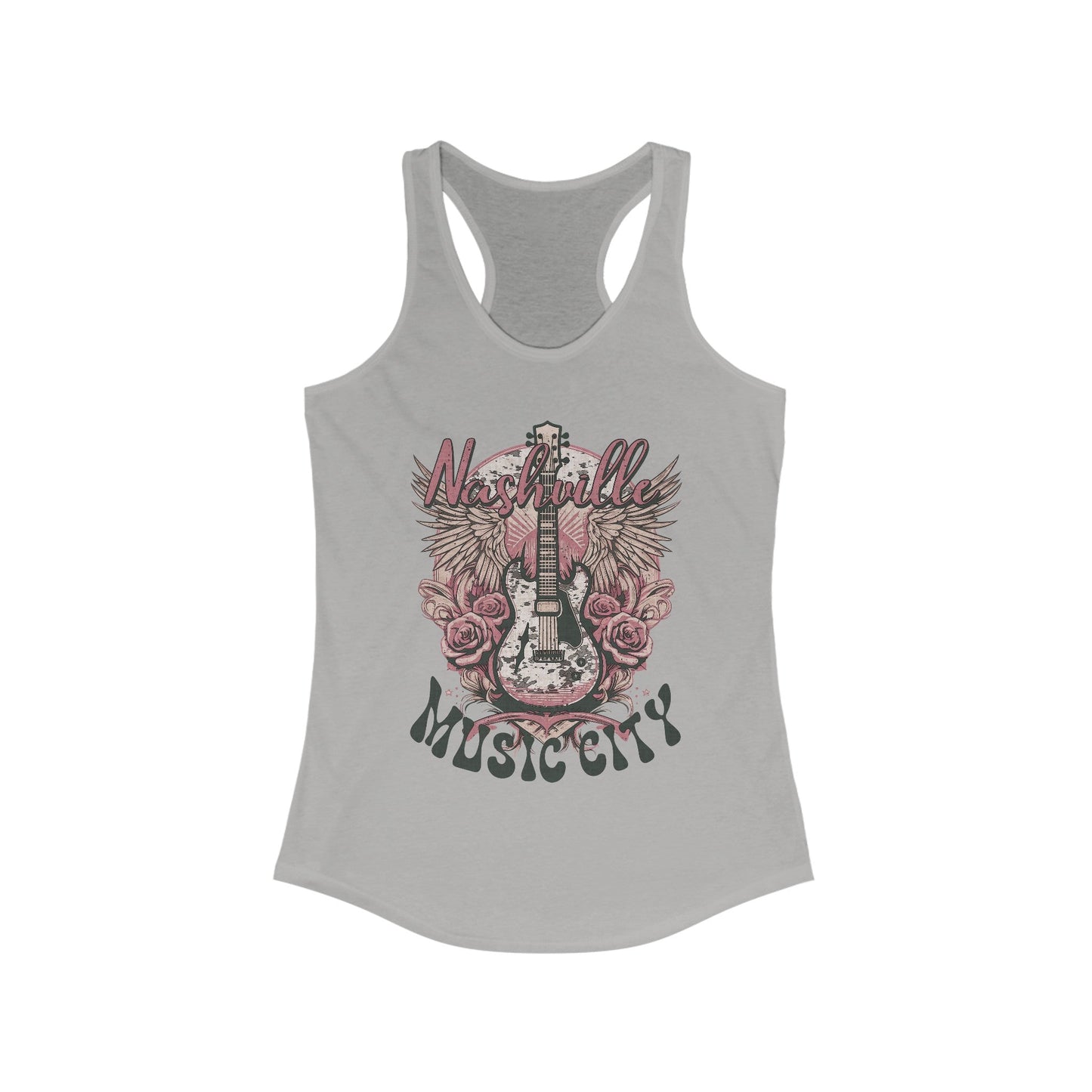 Nashville Music City Women's Ideal Racerback Tank