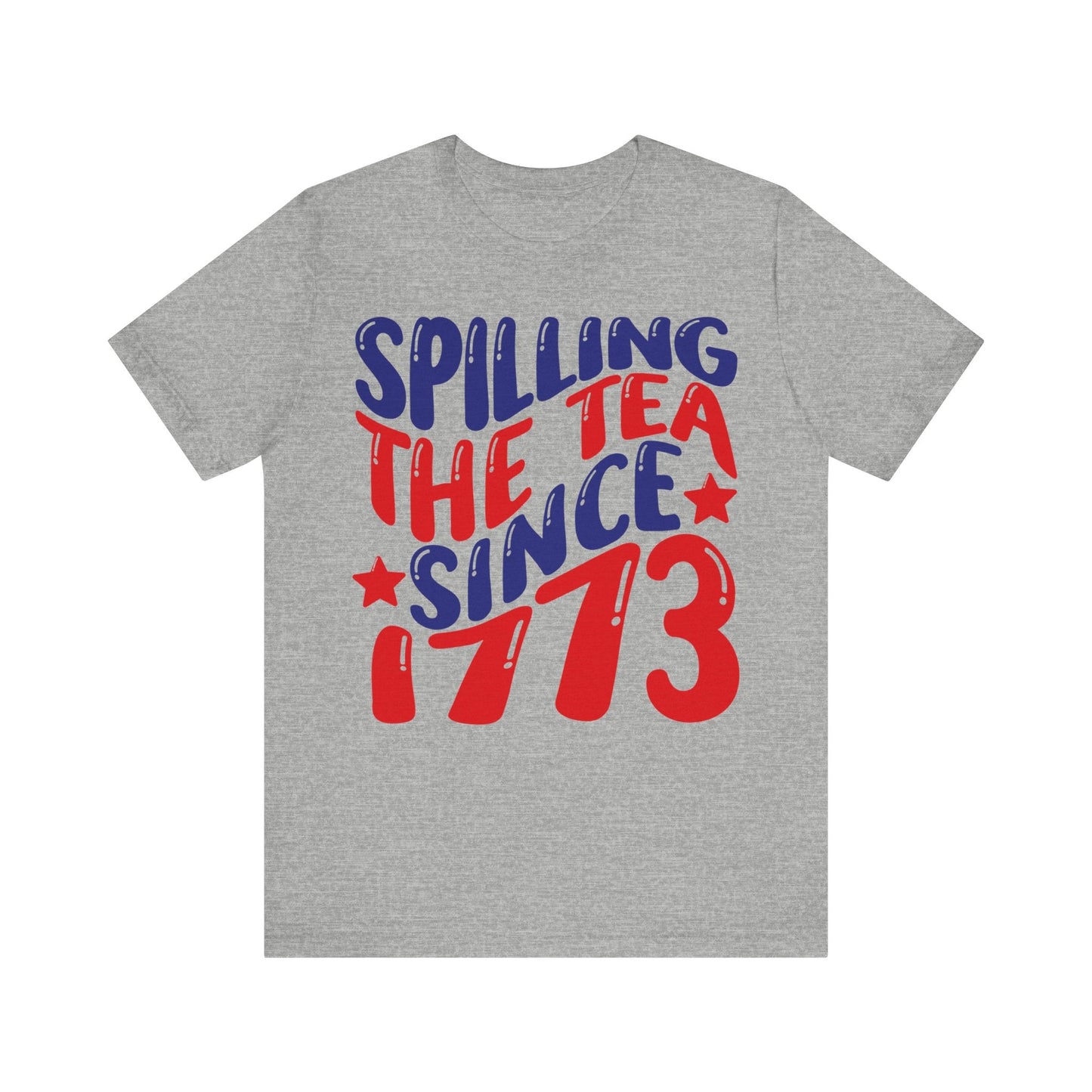 Retro Spilling The Tea Since 1773 Jersey Short Sleeve Tee