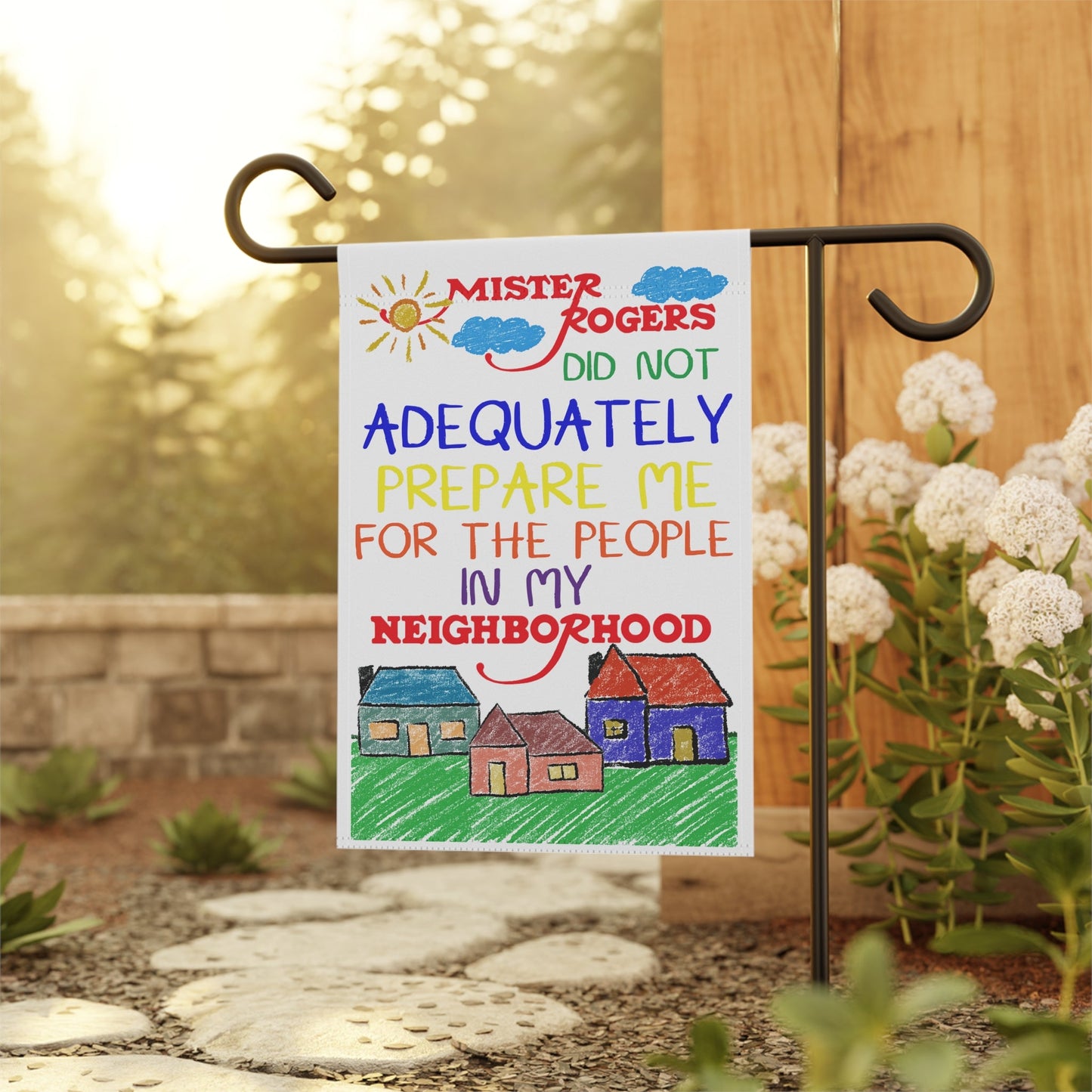 People In My Neighborhood Garden & House Banner