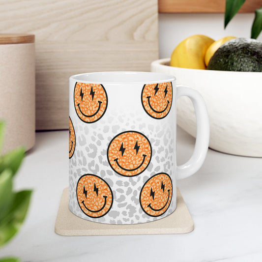 Leopard Smiles Ceramic Mug 11oz