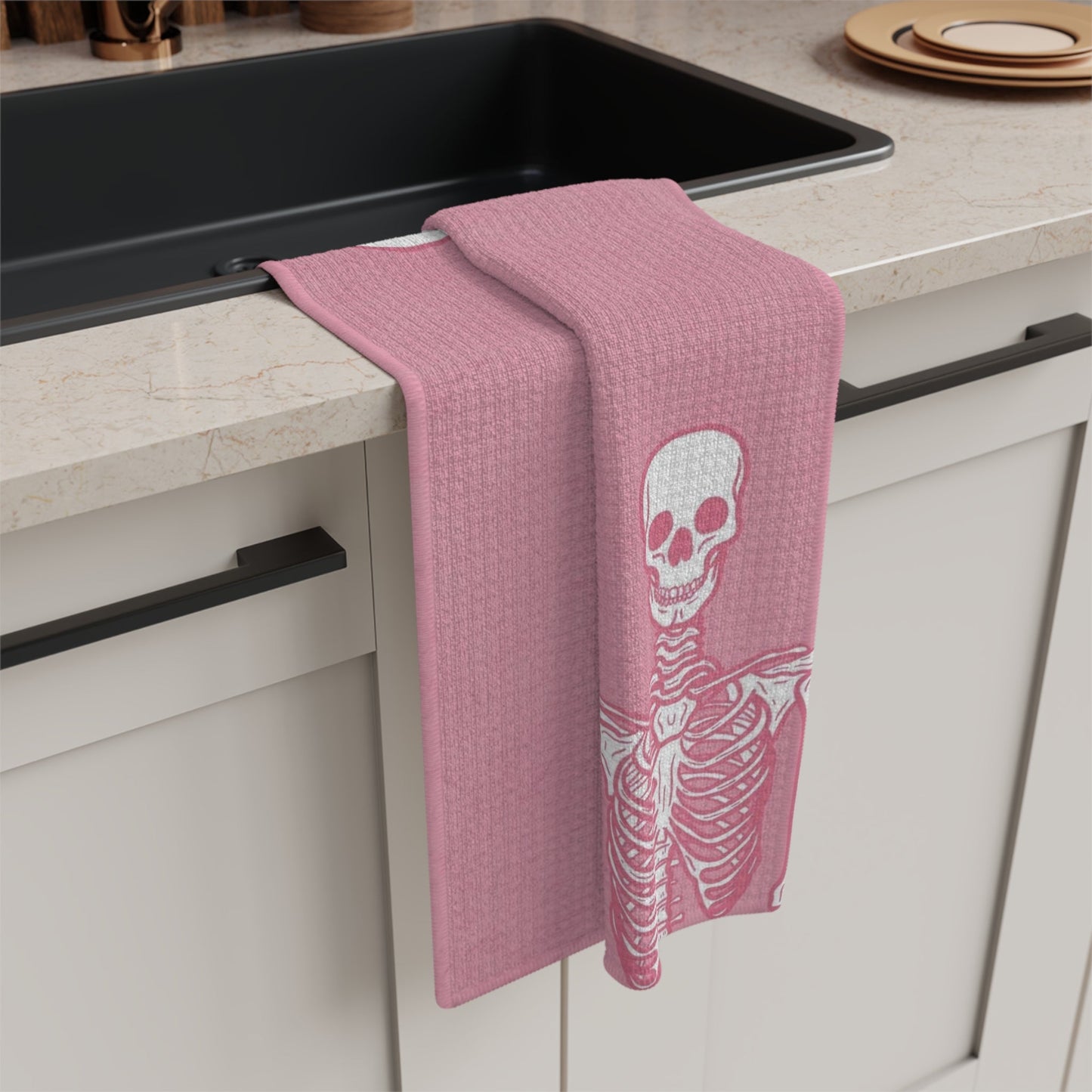 Pink Skellie - Soft Tea Towel