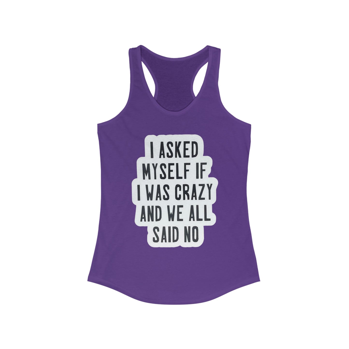 We All Said No Racerback Tank