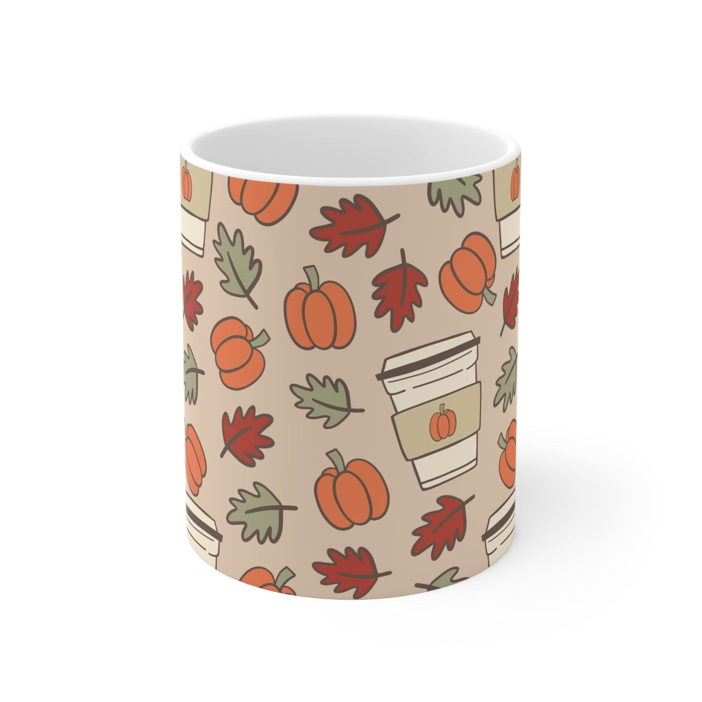 Coffee Pumpkin Ceramic Mug 11oz