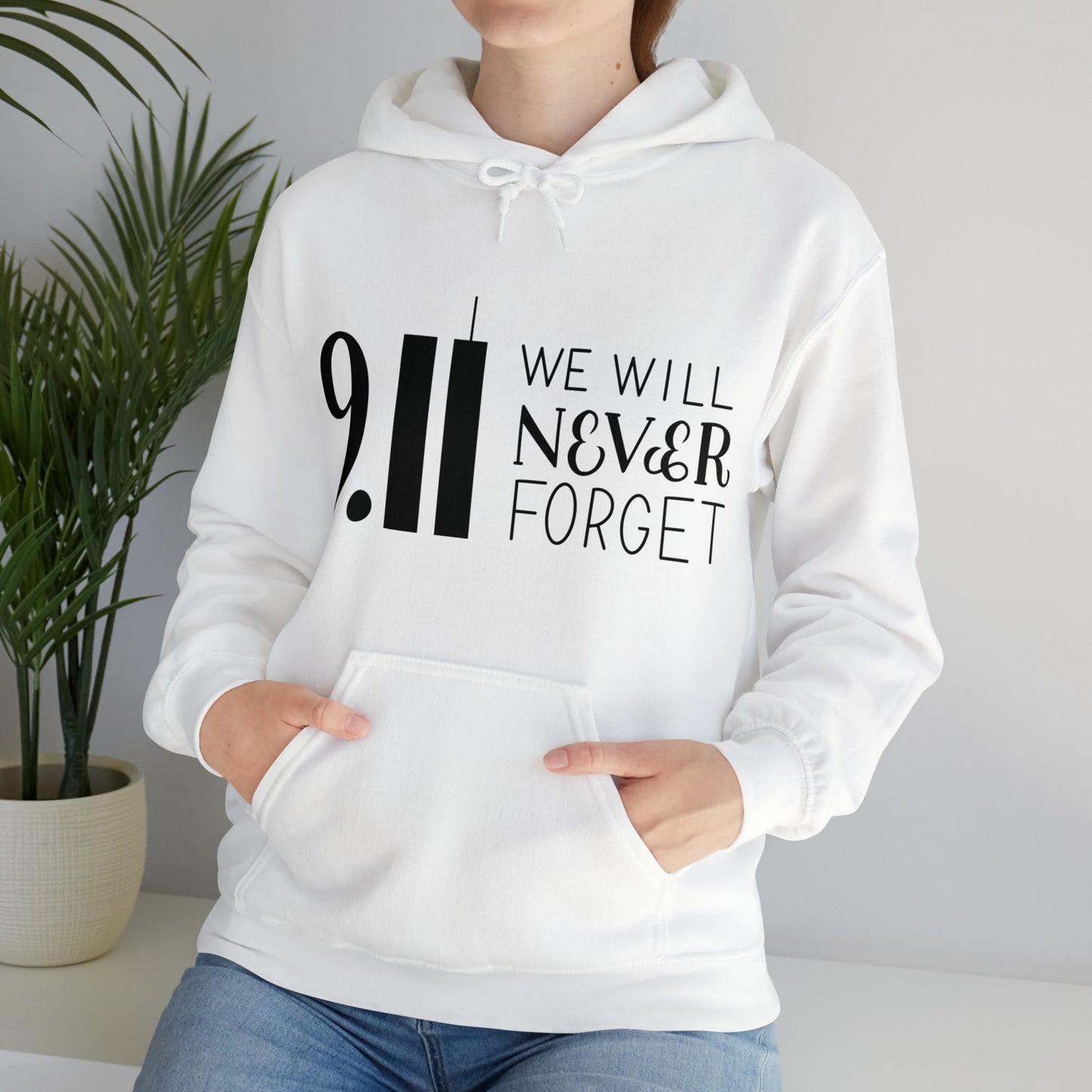 9.11 We Will Never Forget Heavy Blend™ Hooded Sweatshirt