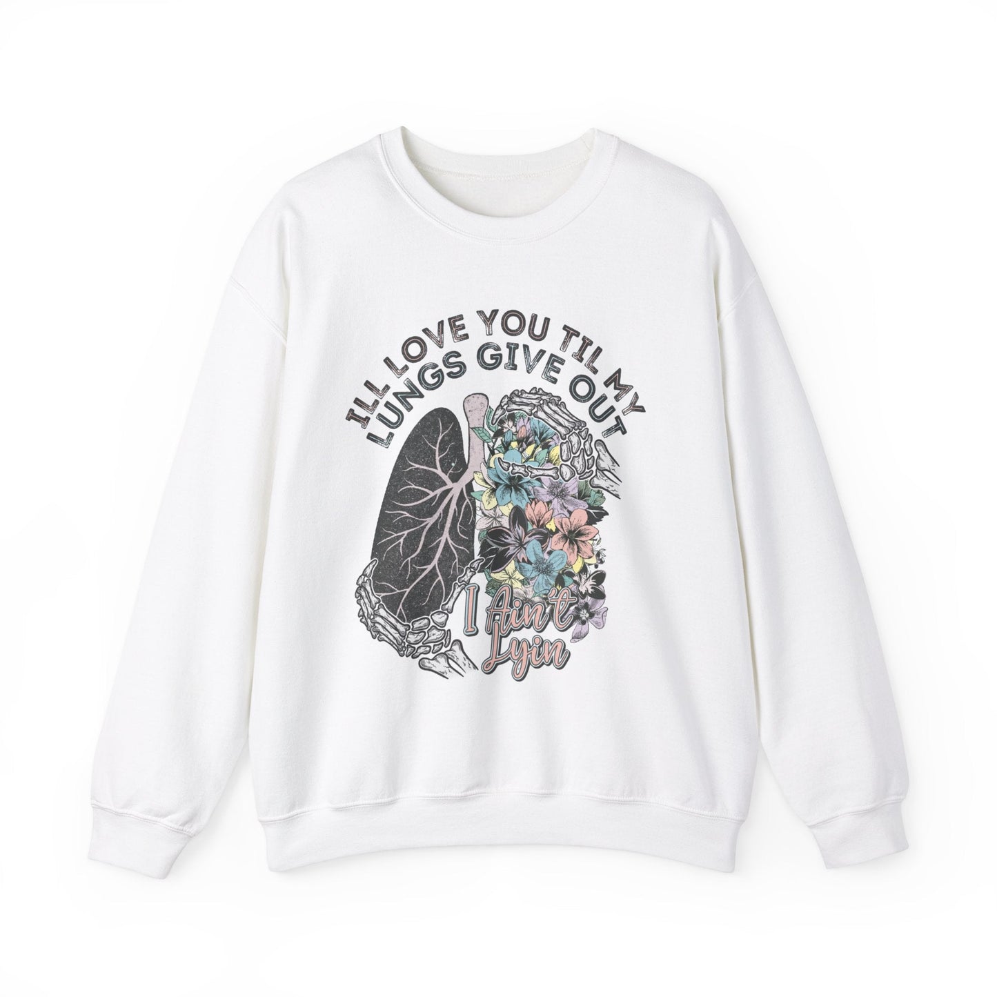 I Love You Till My Lungs Give Out Heavy Blend™ Crewneck Sweatshirt