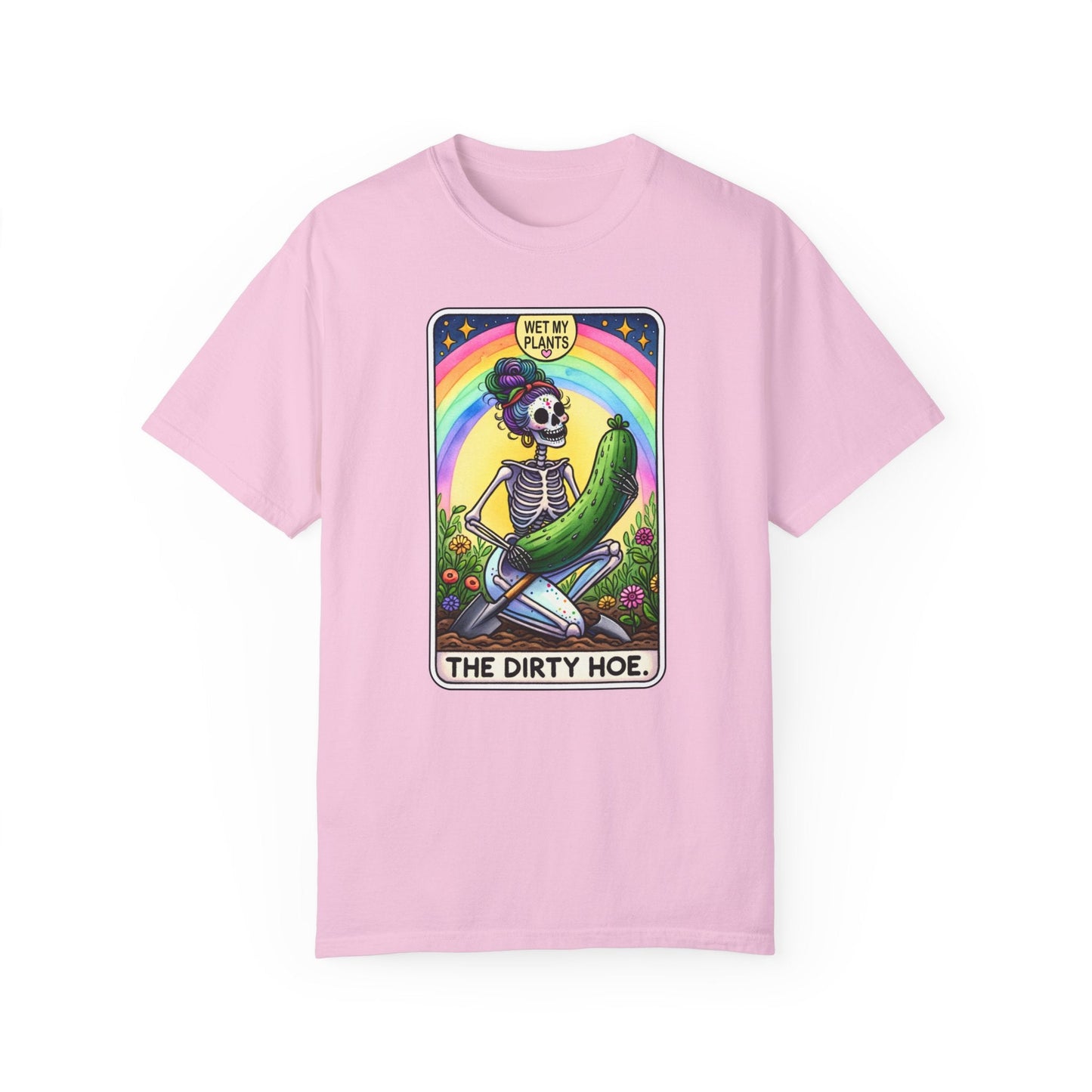 The Dirty Hoe Tarot Card Garment-Dyed T-shirt