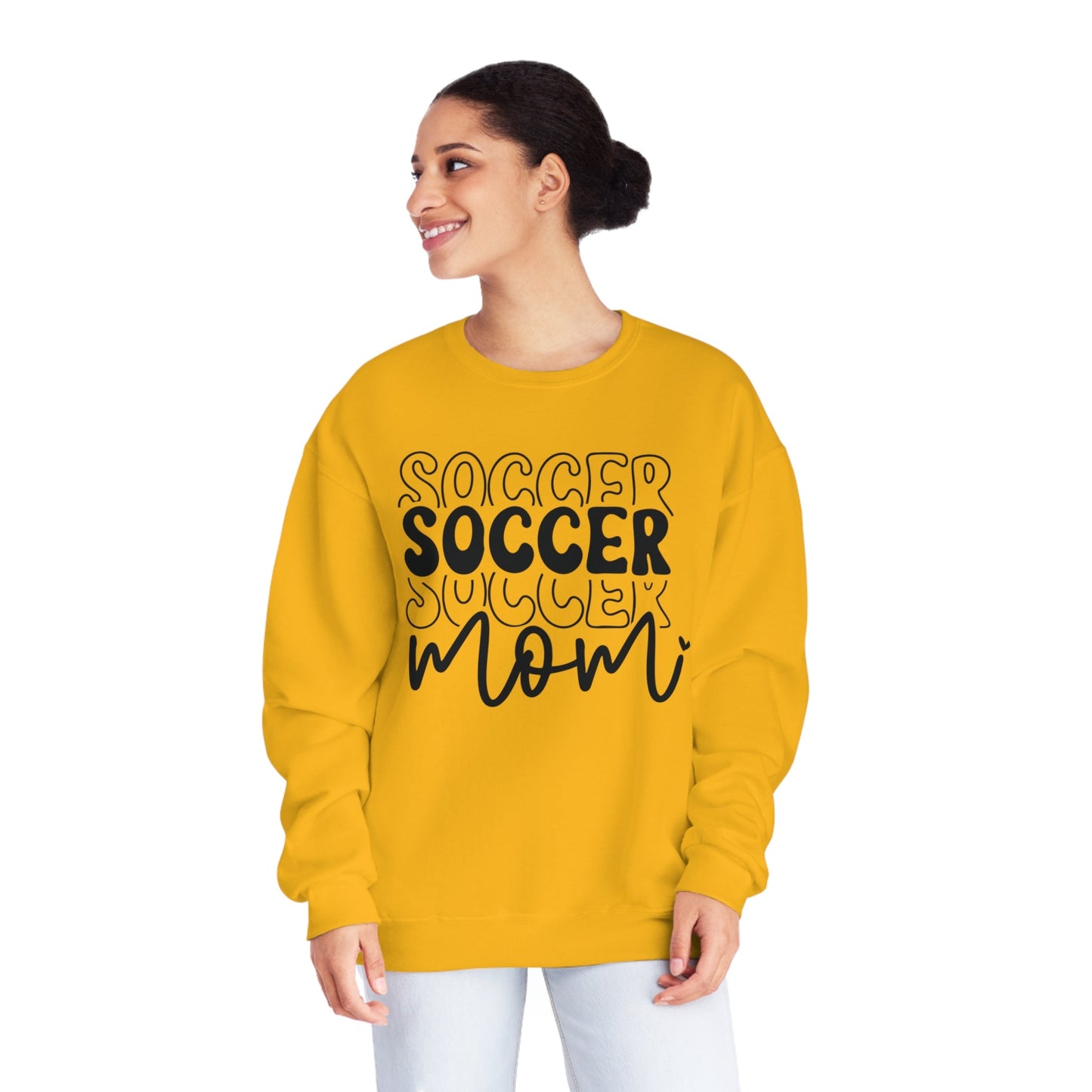 Stacked Soccer Mom NuBlend® Crewneck Sweatshirt