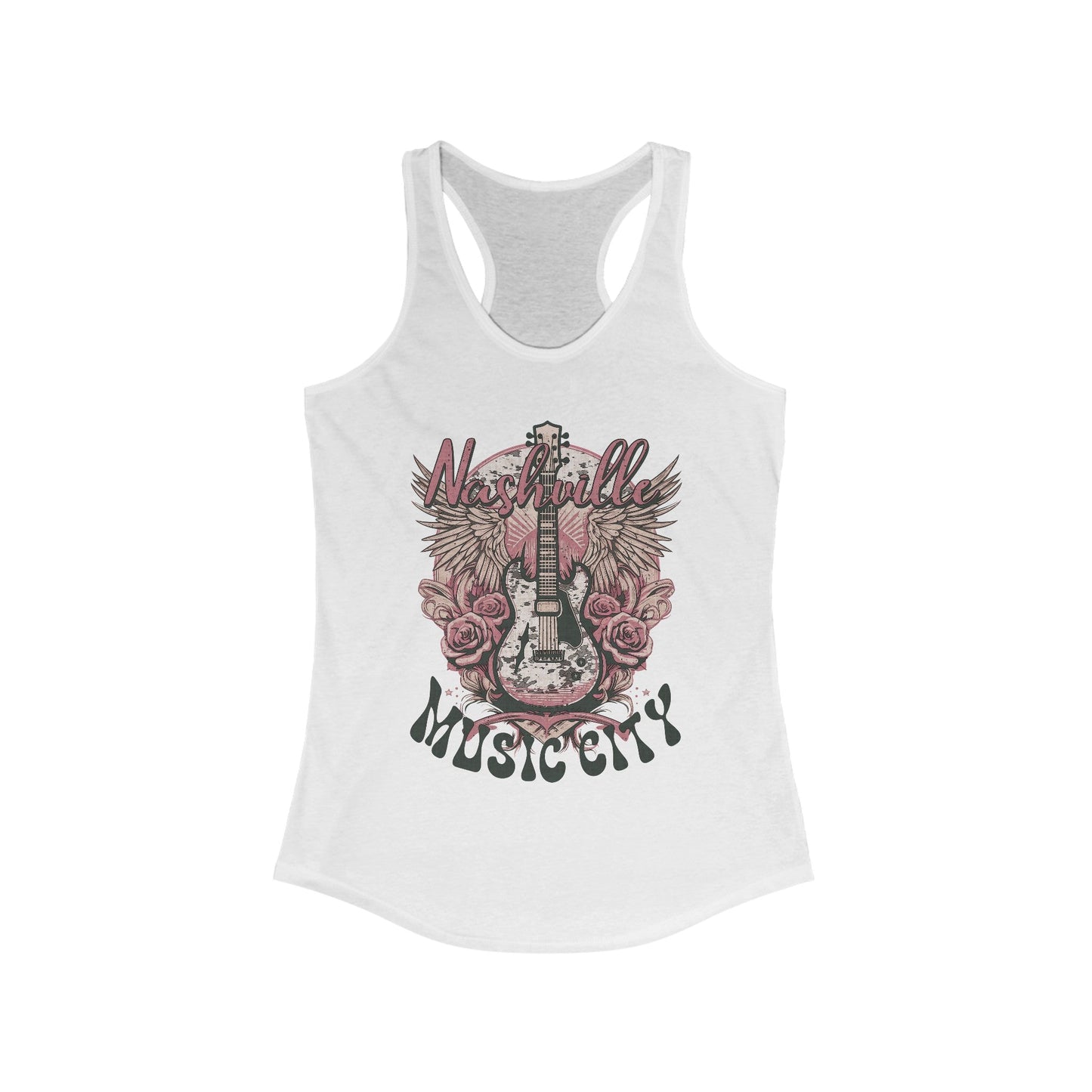 Nashville Music City Women's Ideal Racerback Tank