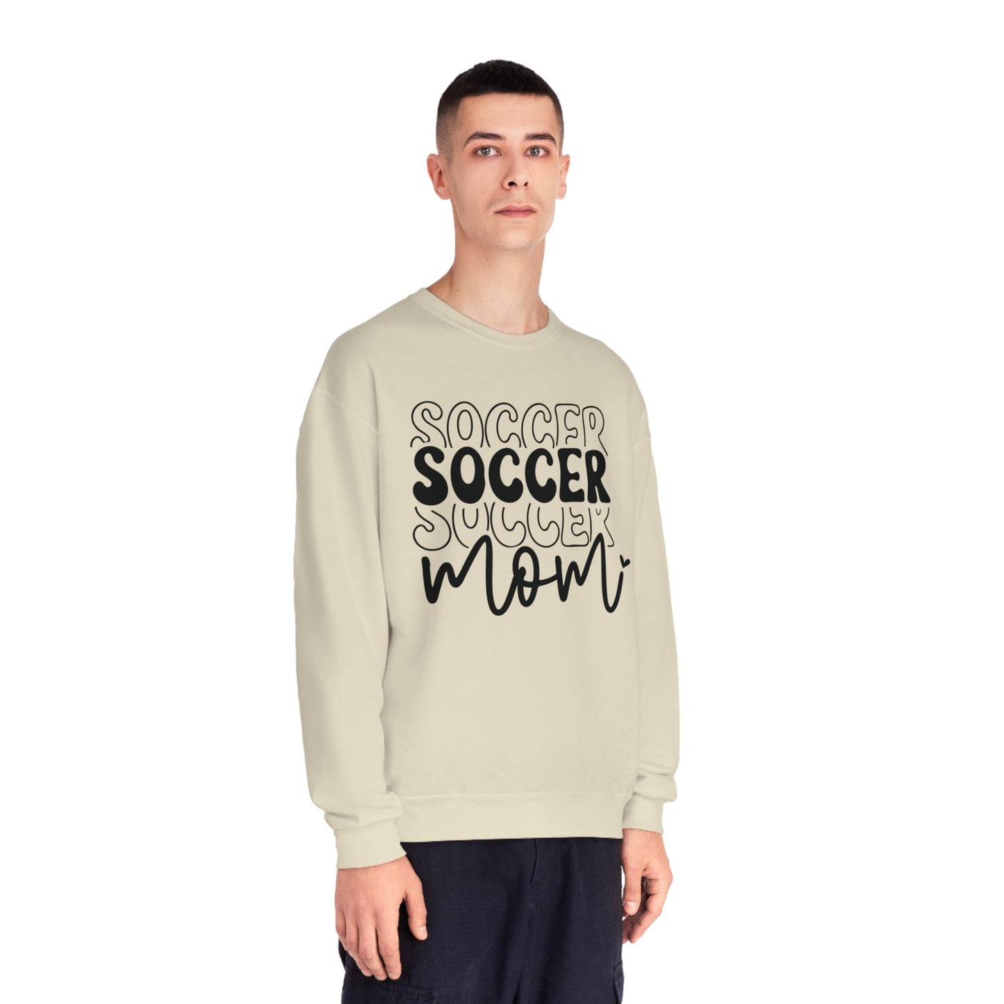 Stacked Soccer Mom NuBlend® Crewneck Sweatshirt