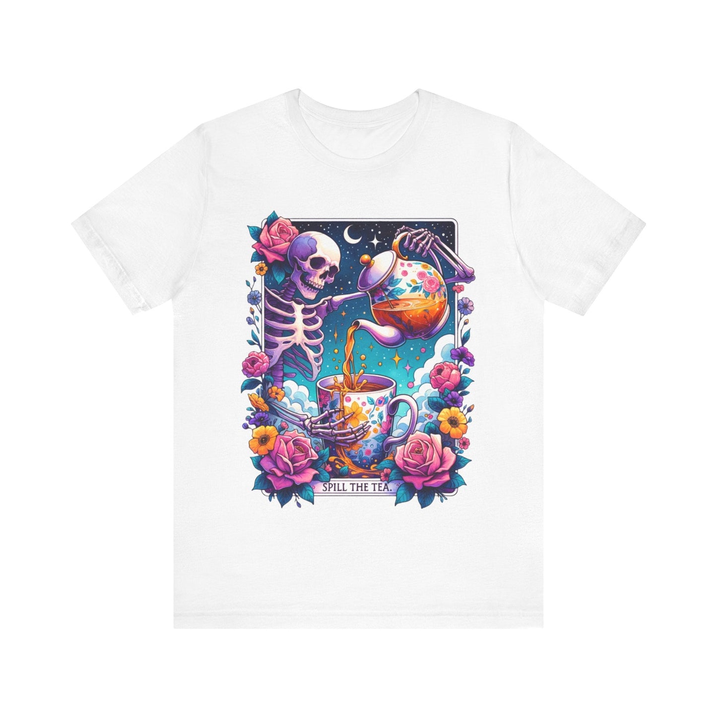 Spillin Tea Tarot  Jersey Short Sleeve Tee