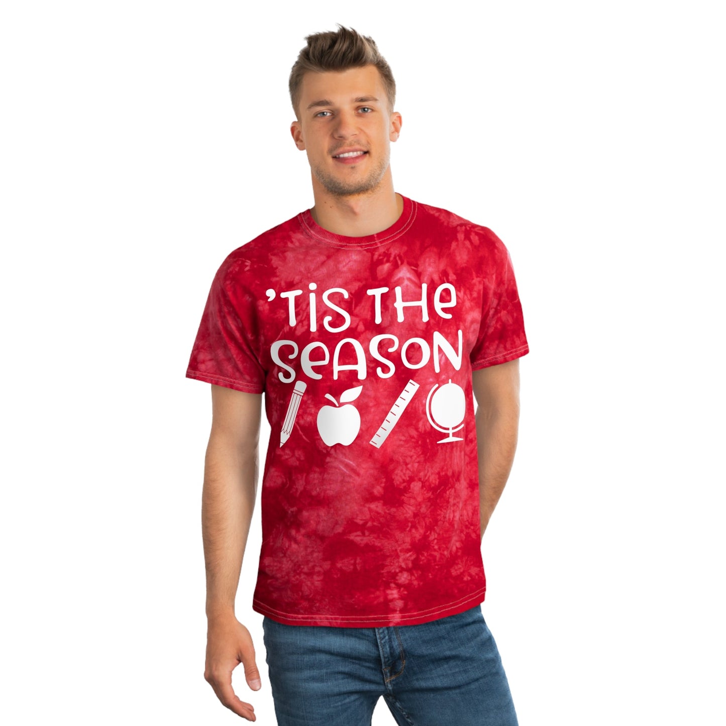 Tis the School Season- Tie-Dye Tee, Crystal