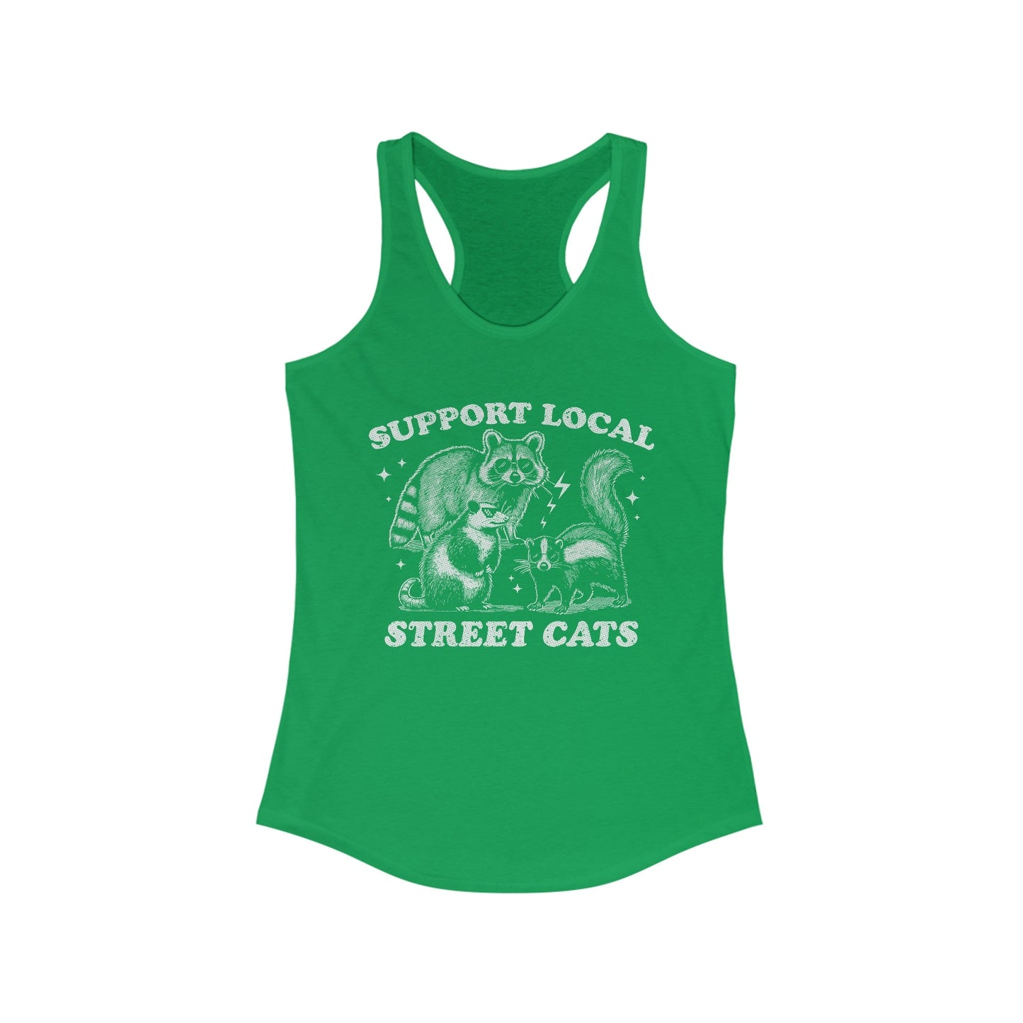 Support Local Street Cats Women's Ideal Racerback Tank