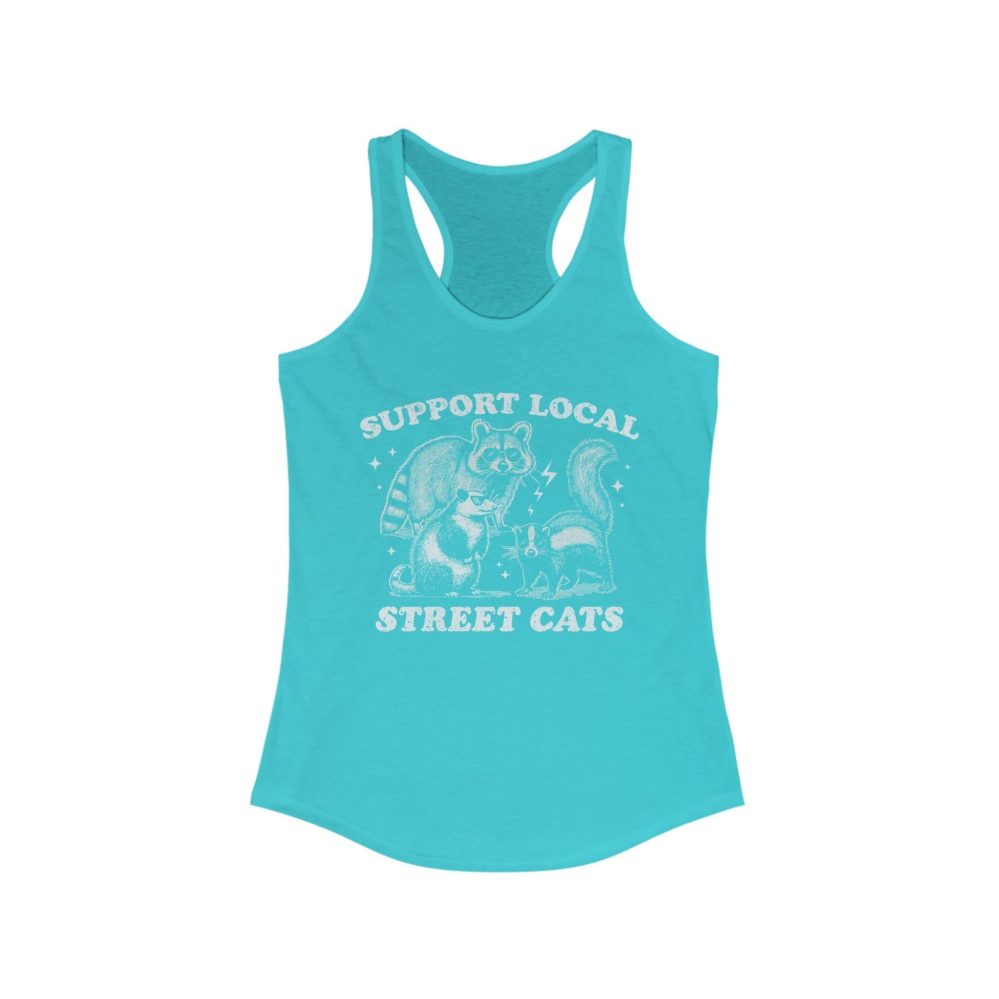 Support Local Street Cats Women's Ideal Racerback Tank